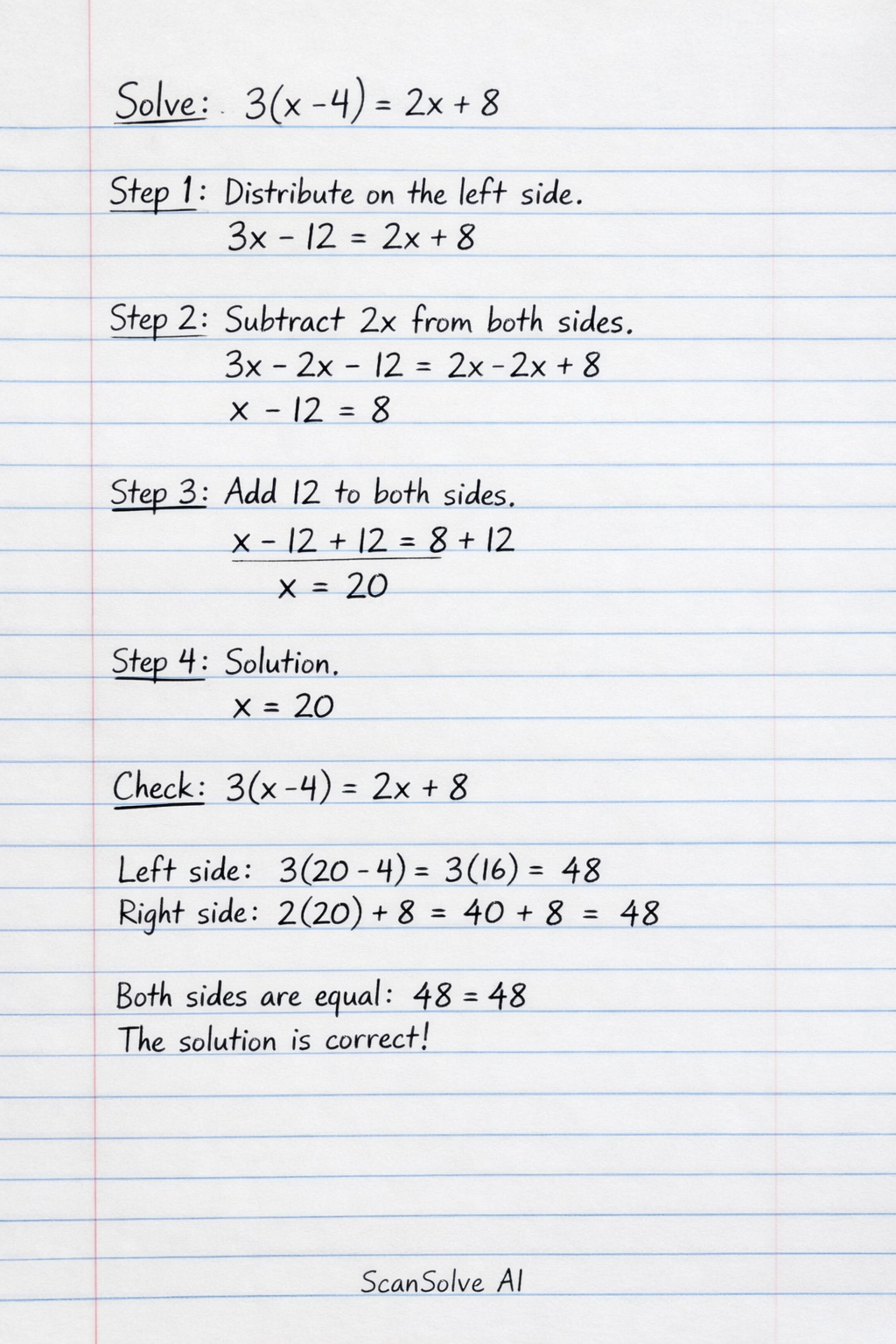 Handwritten step-by-step solution preview