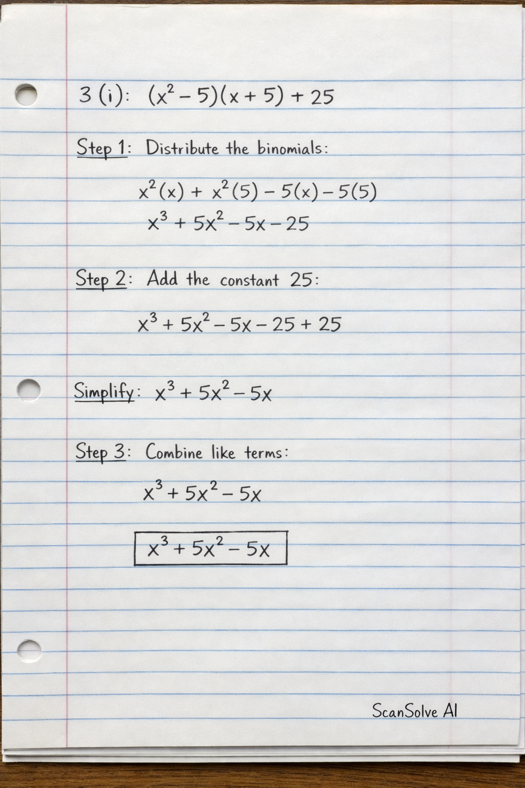 Handwritten step-by-step solution preview