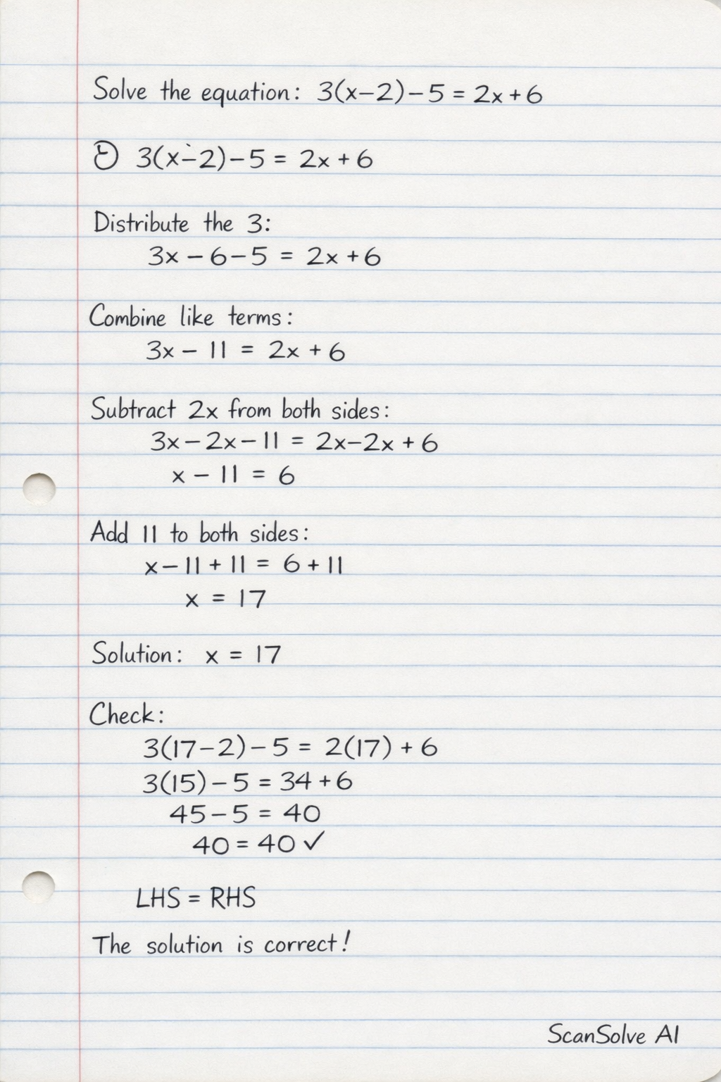 Handwritten step-by-step solution preview