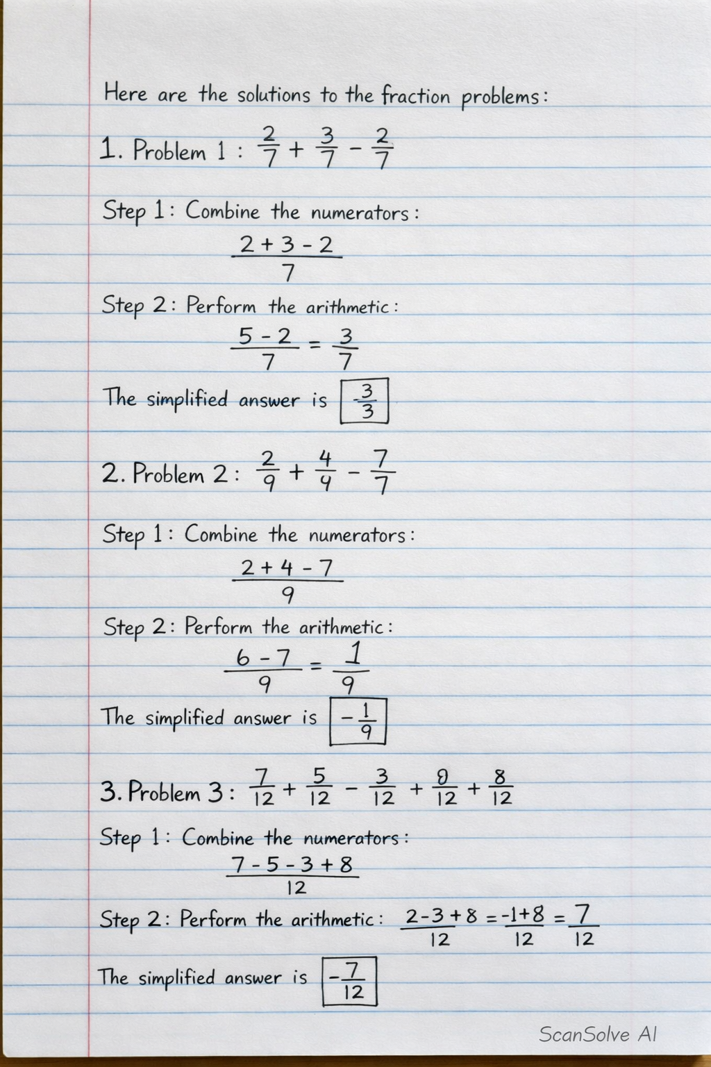 Handwritten step-by-step solution preview