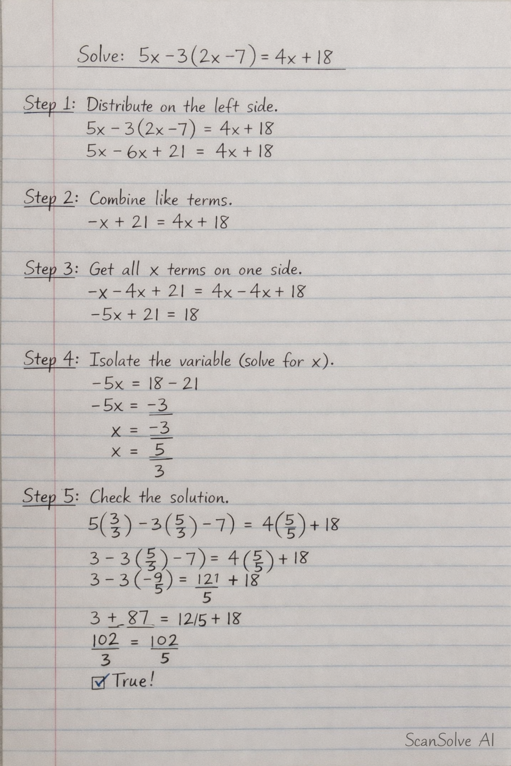 Handwritten step-by-step solution preview