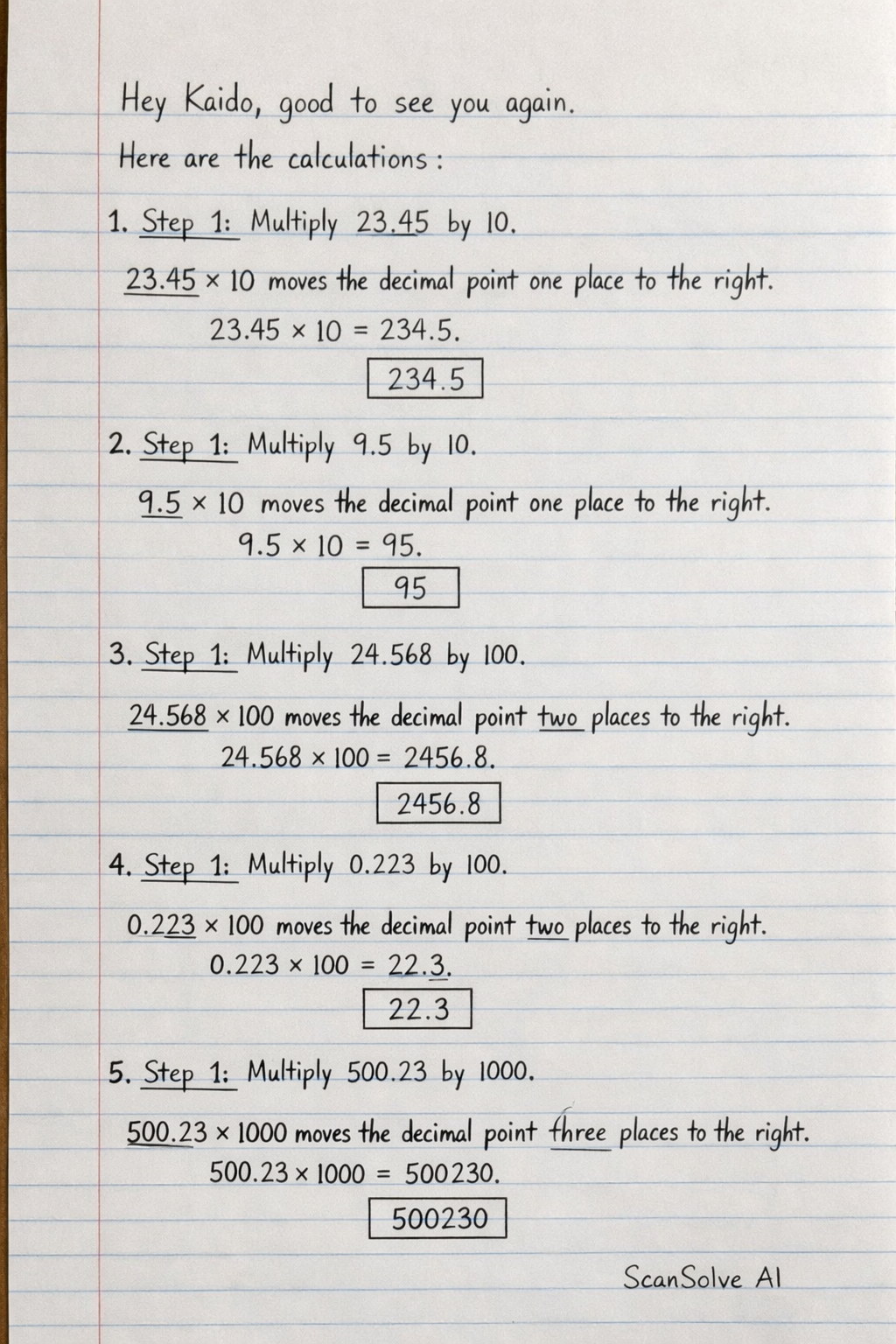 Handwritten step-by-step solution preview