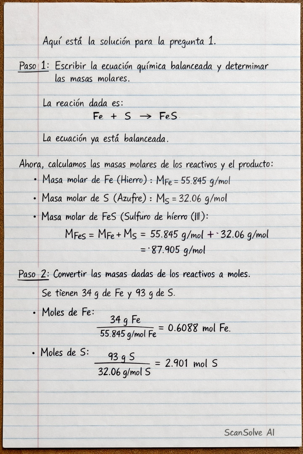 Handwritten step-by-step solution preview