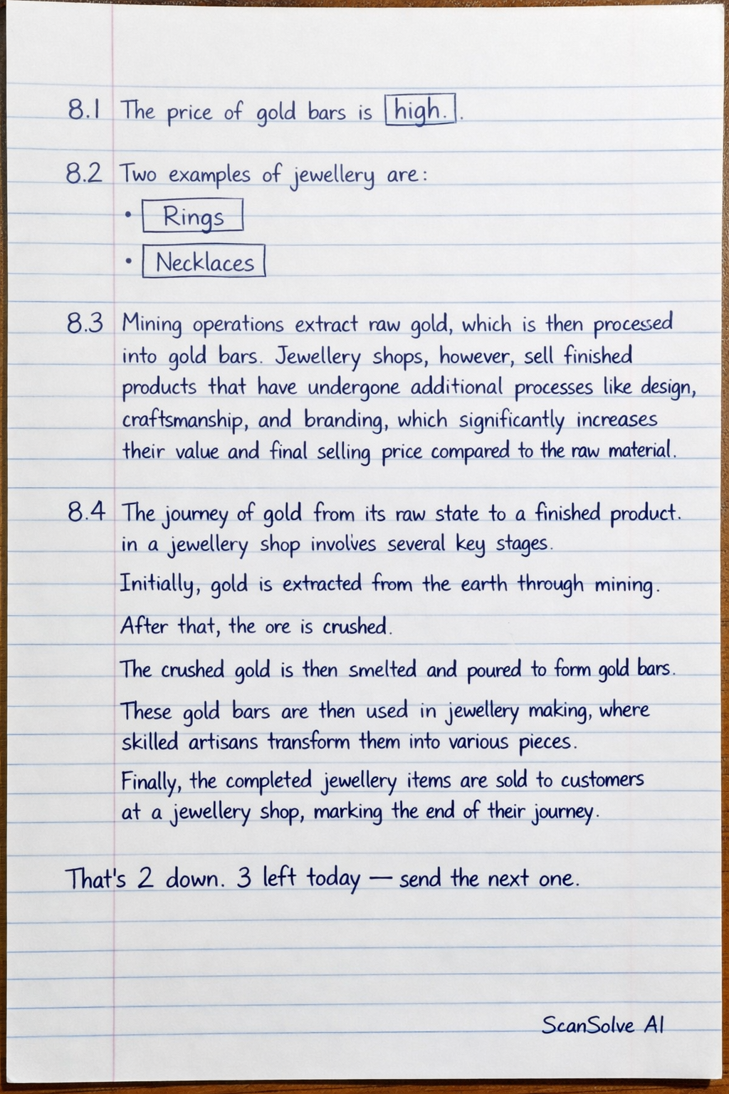 Handwritten step-by-step solution preview