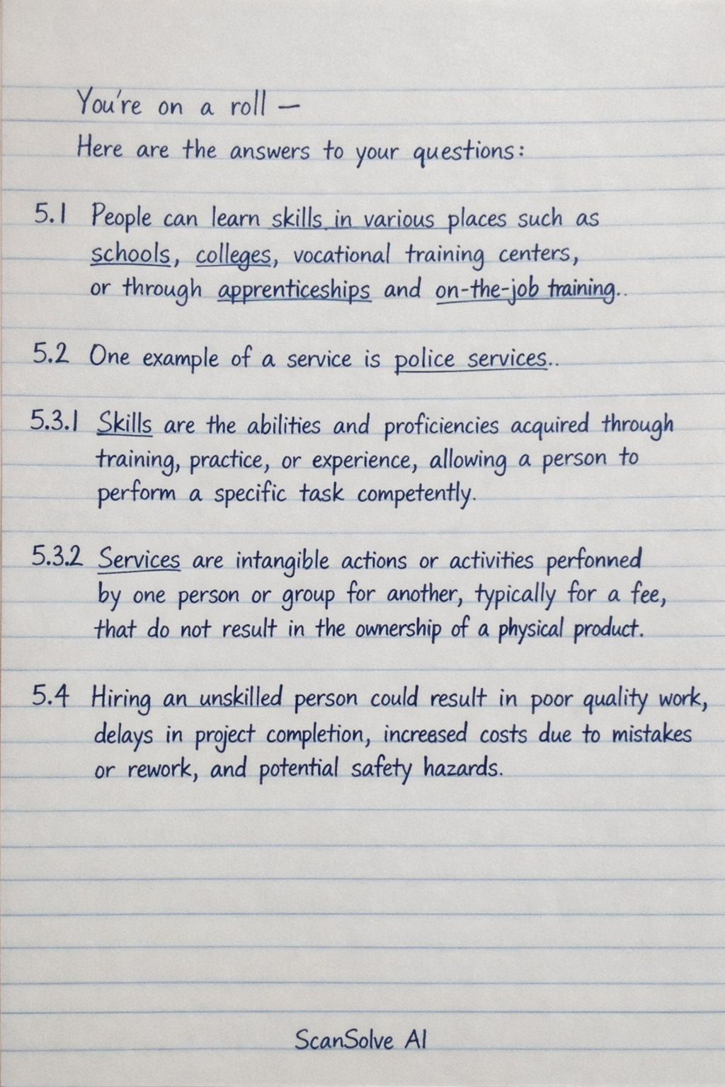 Handwritten step-by-step solution preview