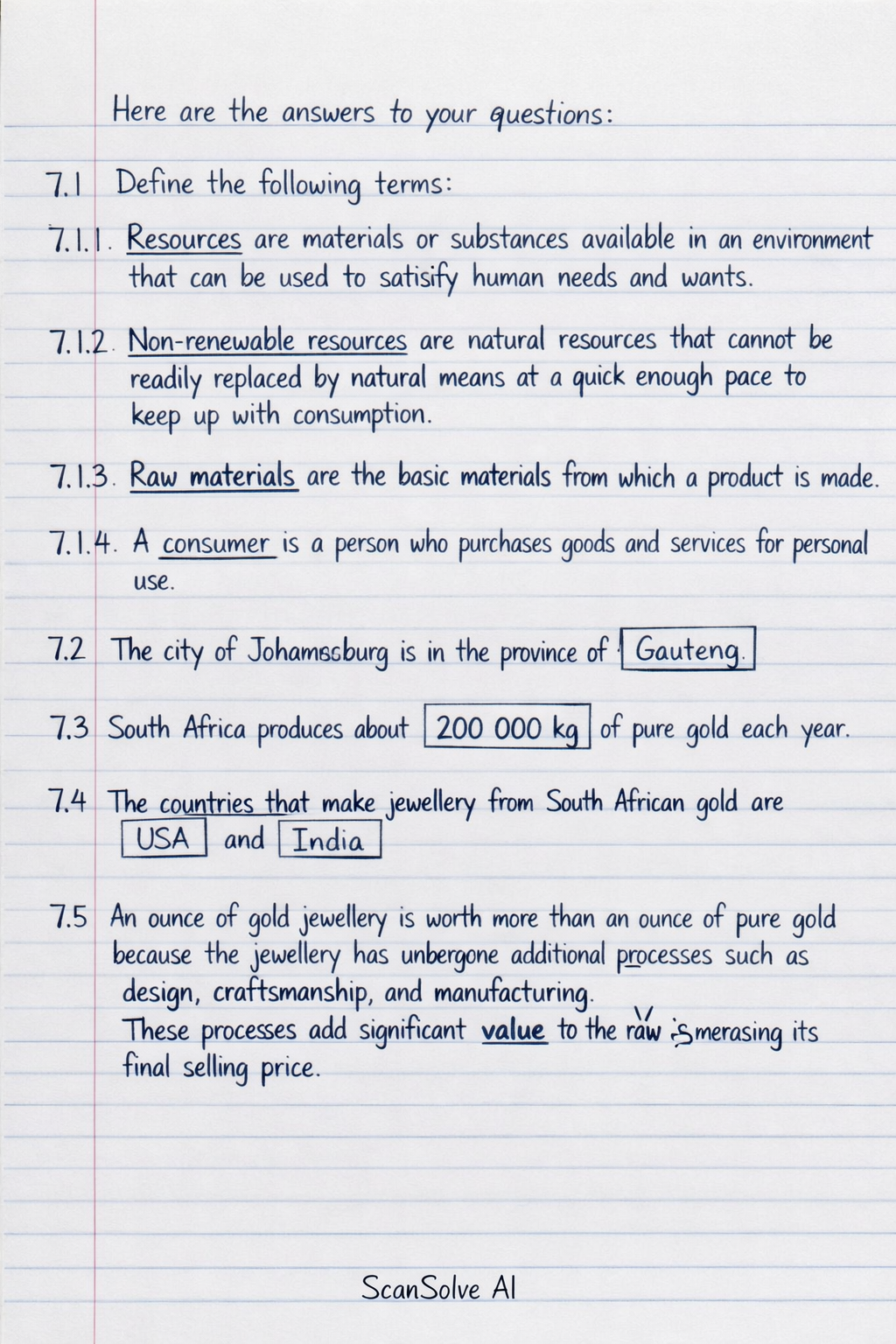 Handwritten step-by-step solution preview