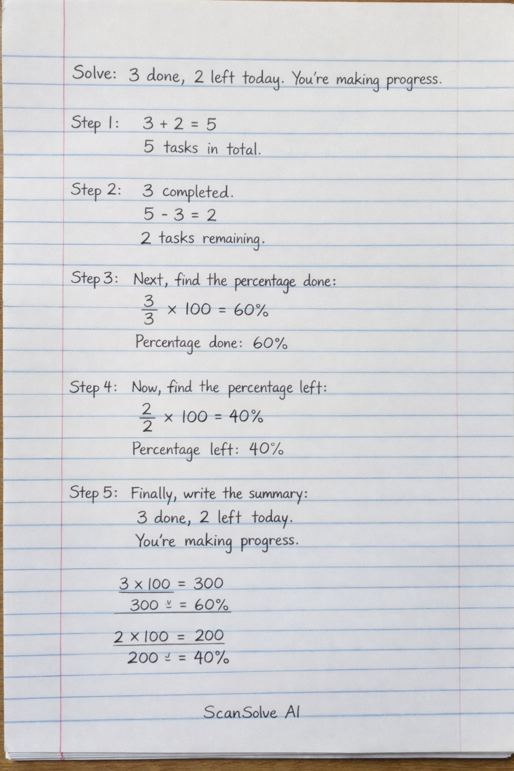 Handwritten step-by-step solution preview