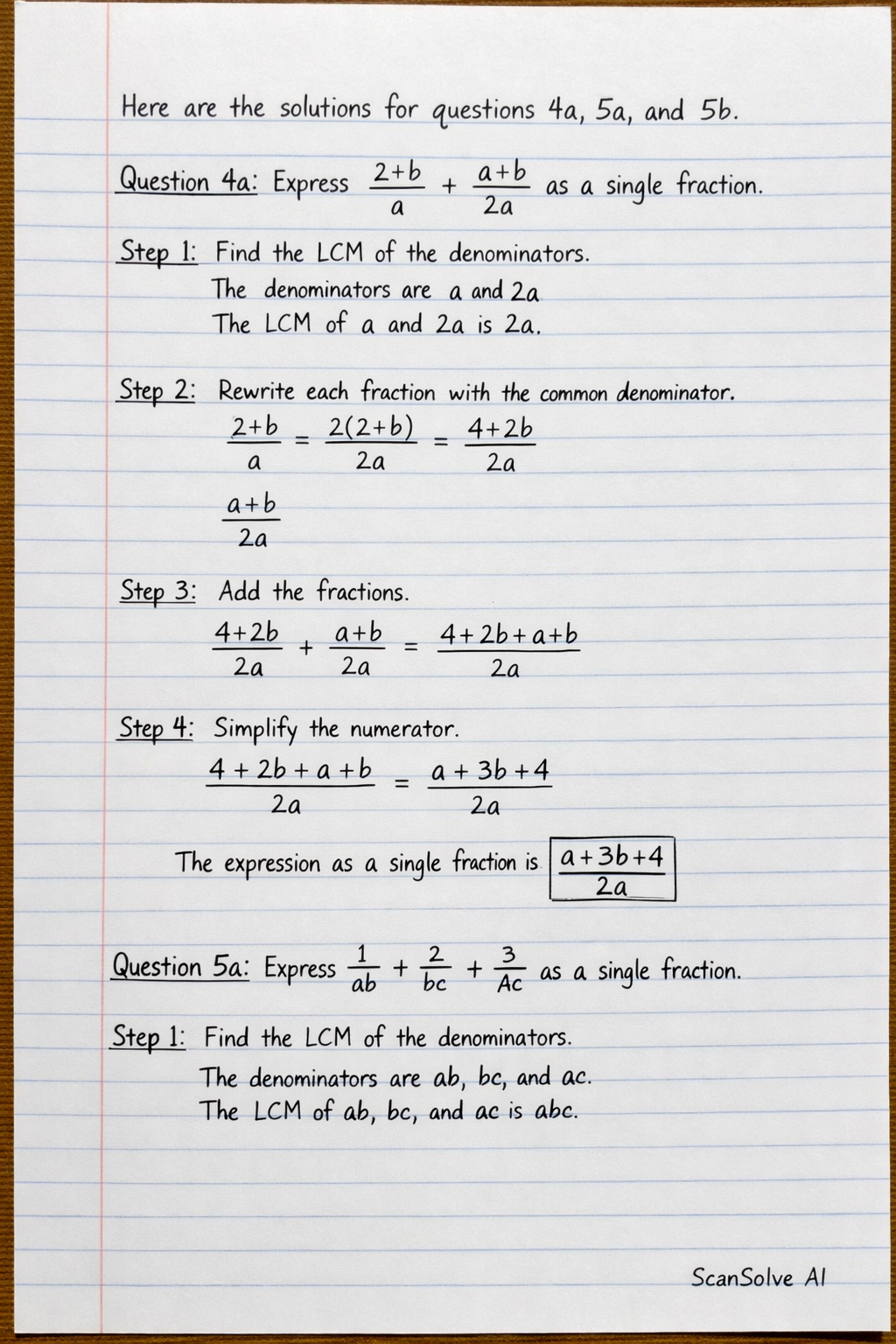 Handwritten step-by-step solution preview