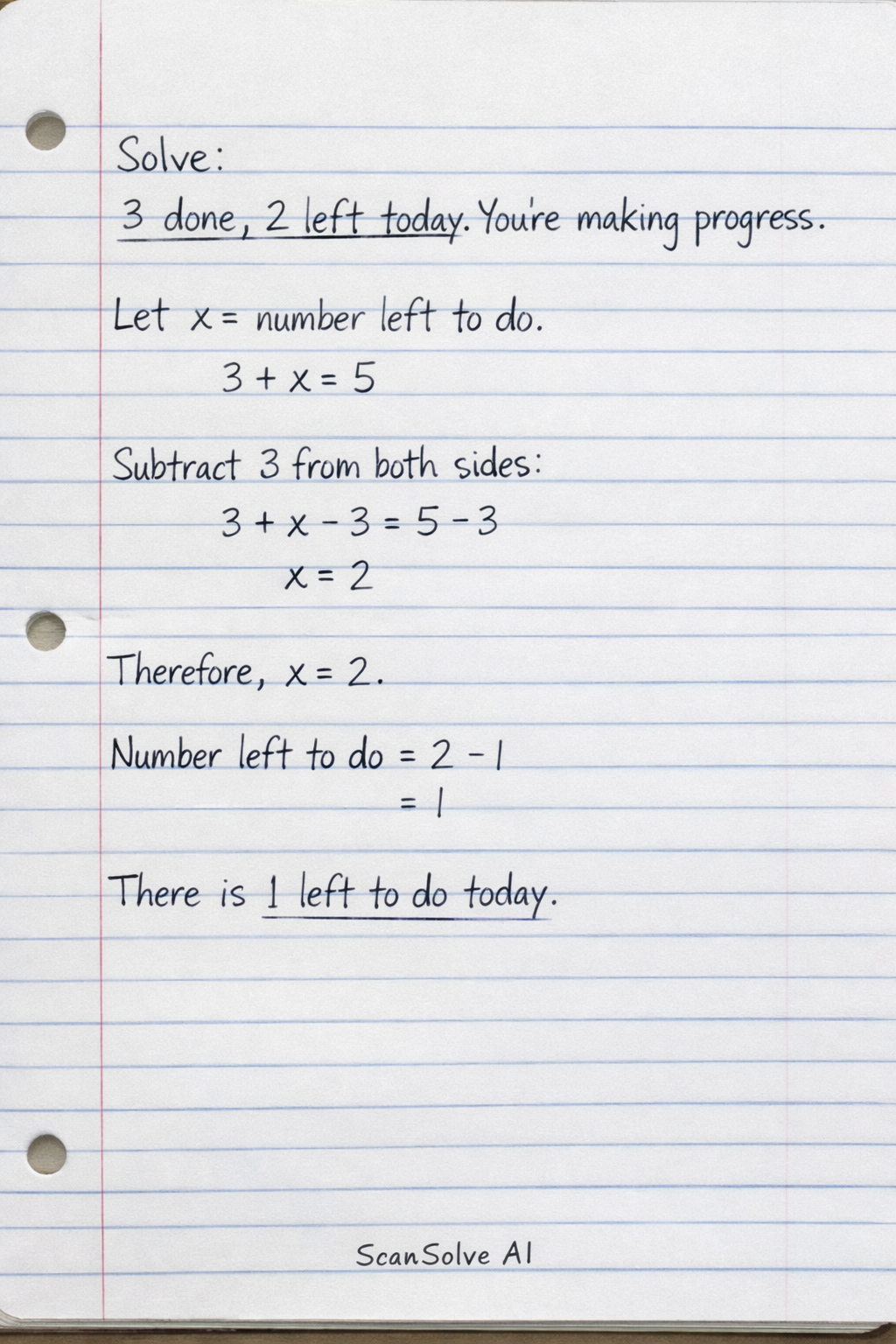 Handwritten step-by-step solution preview