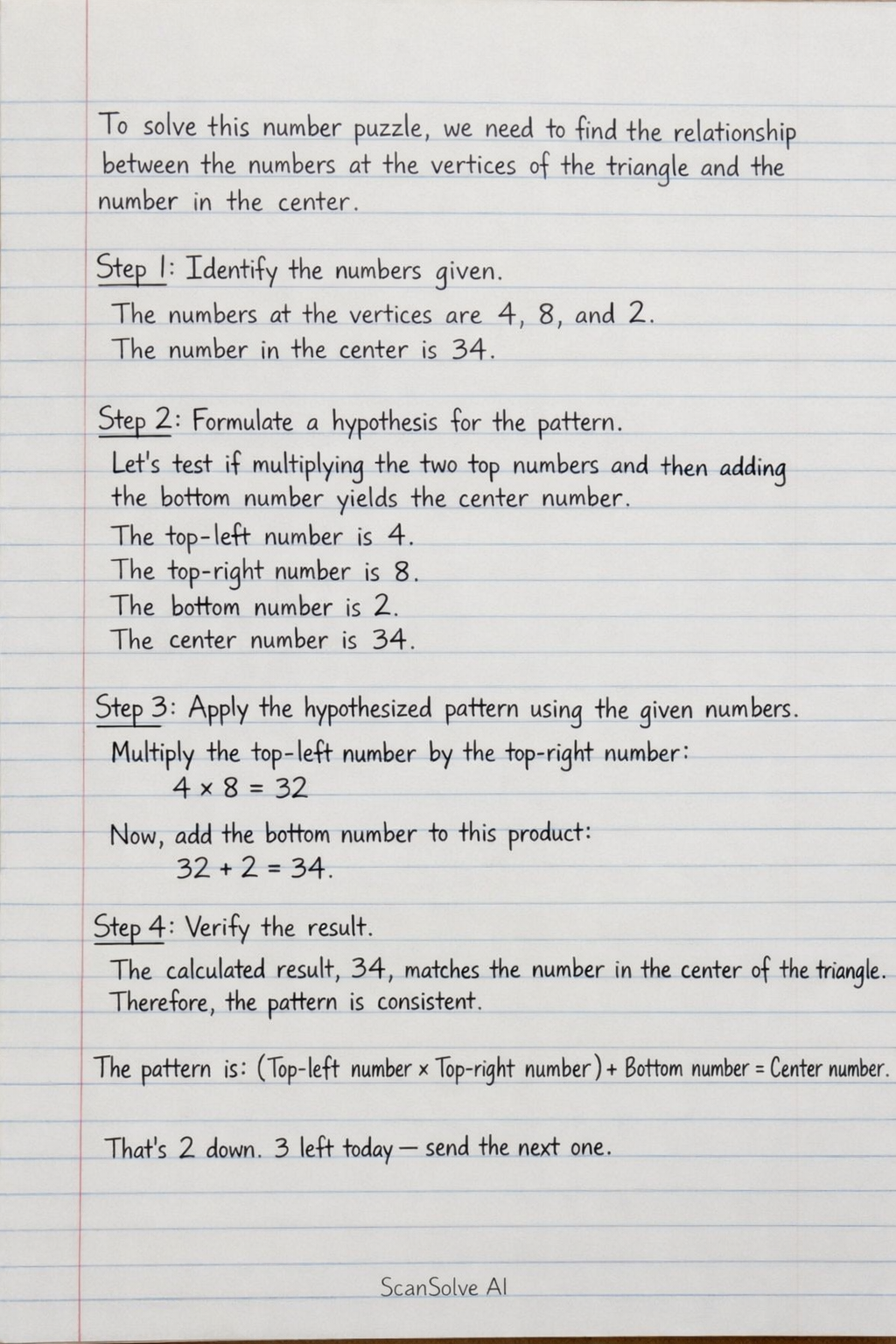 Handwritten step-by-step solution preview