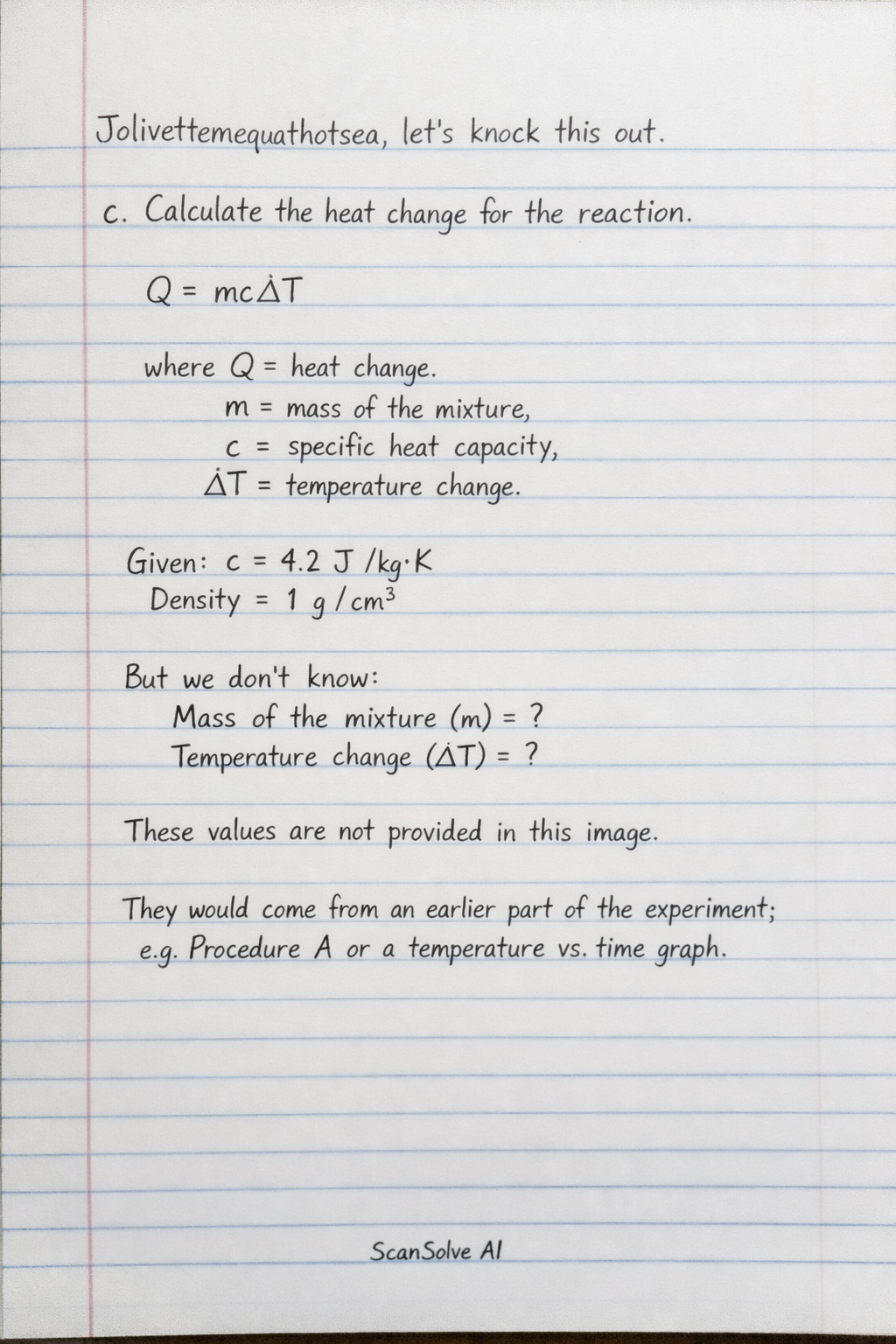 Handwritten step-by-step solution preview
