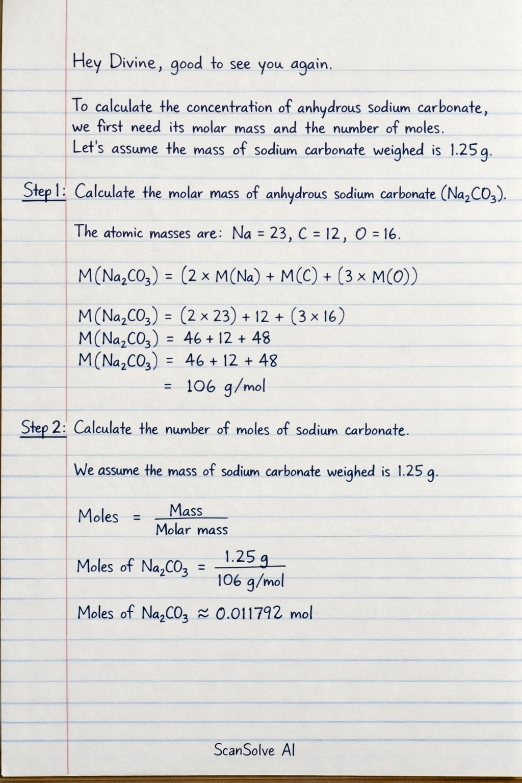 Handwritten step-by-step solution preview