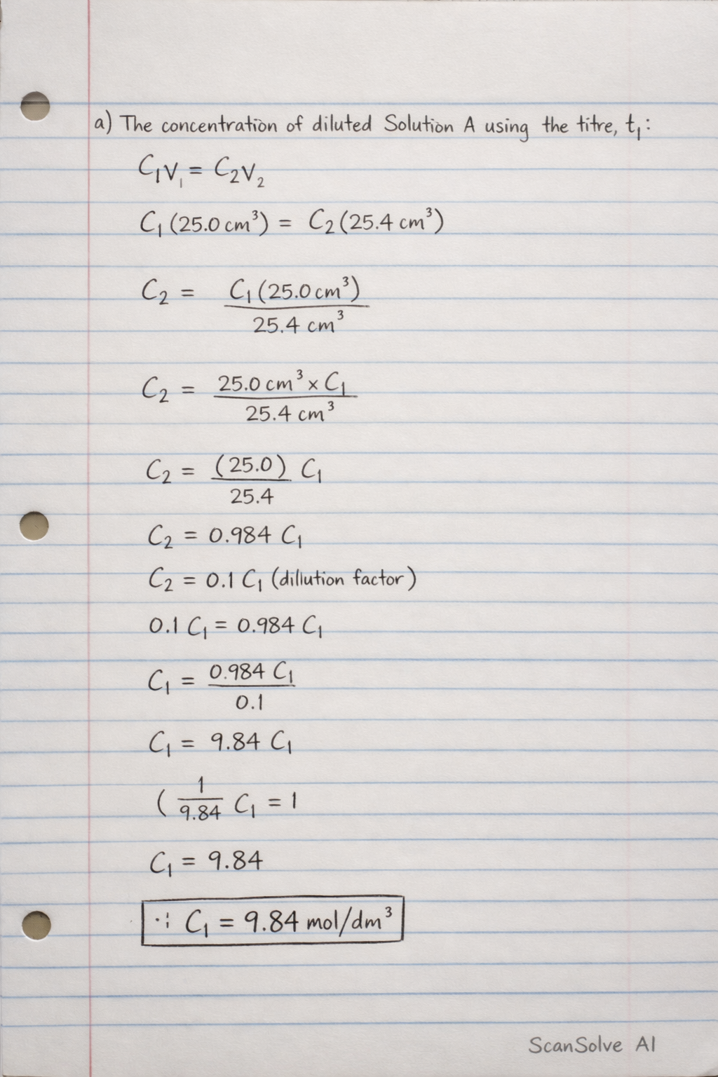 Handwritten step-by-step solution preview