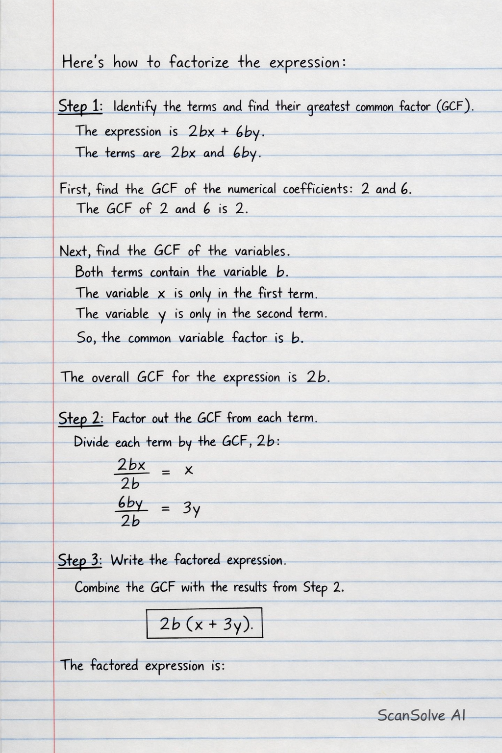 Handwritten step-by-step solution preview