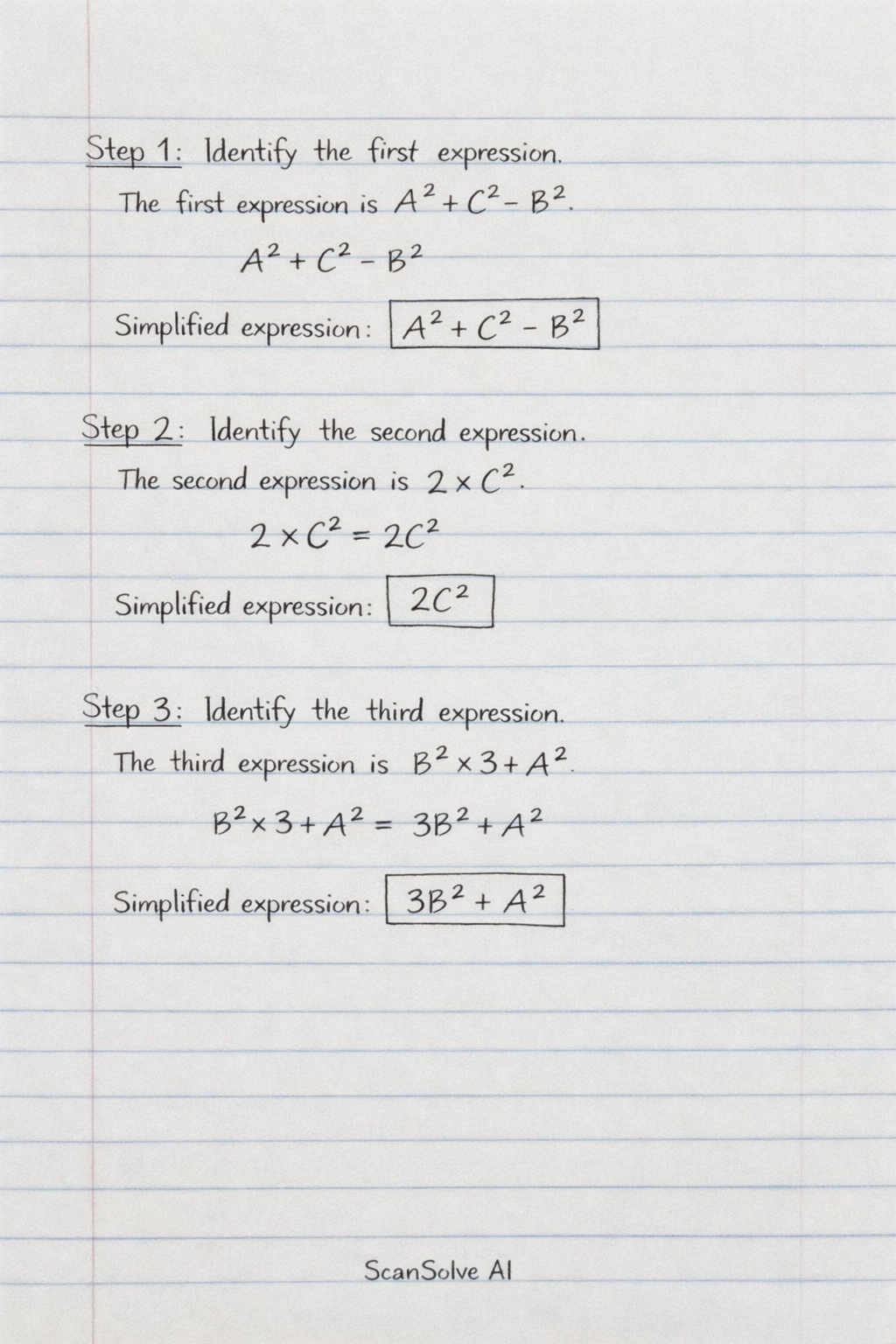 Handwritten step-by-step solution preview