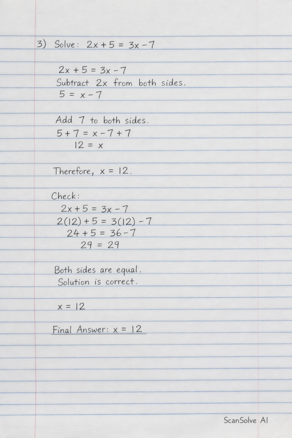 Handwritten step-by-step solution preview