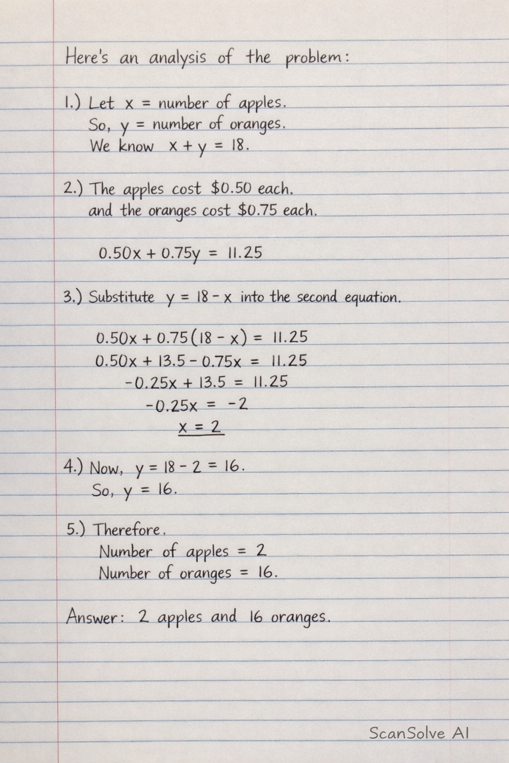 Handwritten step-by-step solution preview