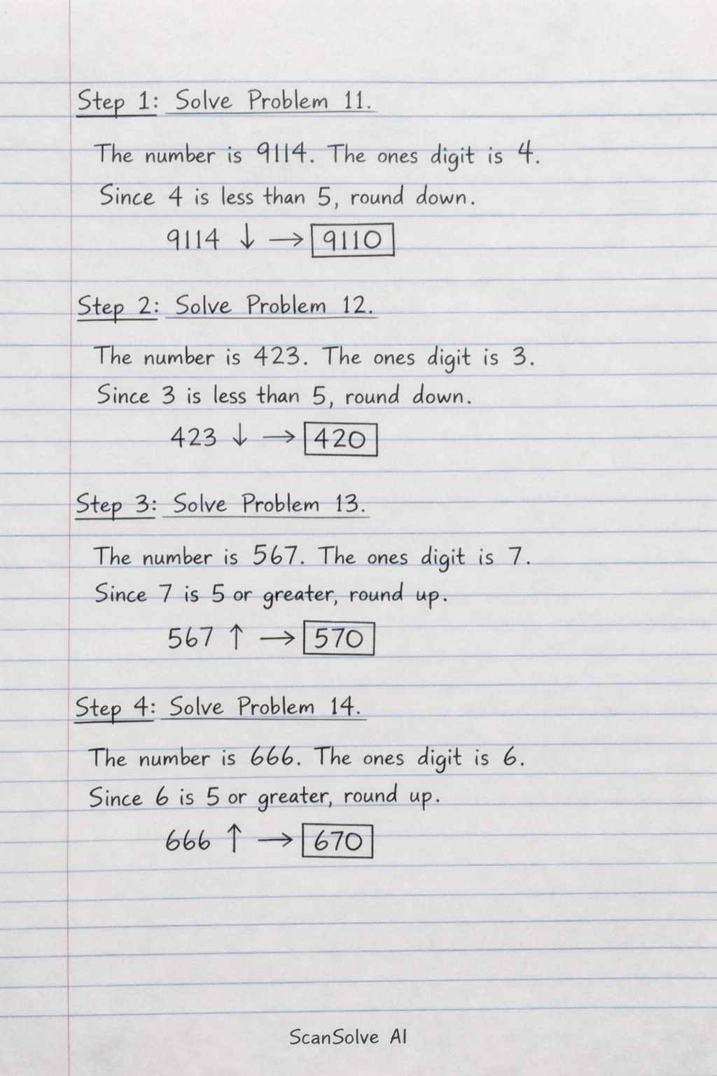 Handwritten step-by-step solution preview