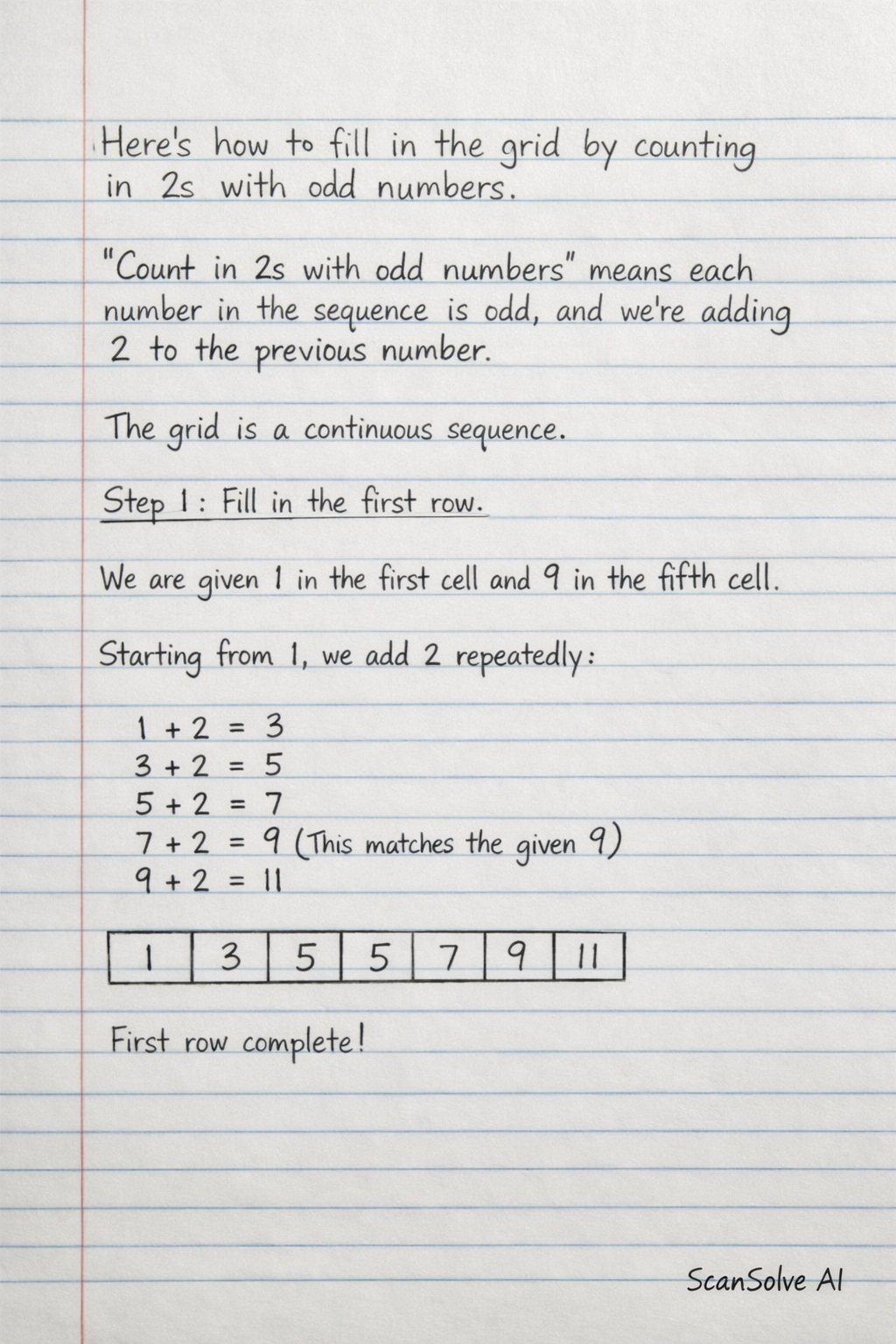 Handwritten step-by-step solution preview