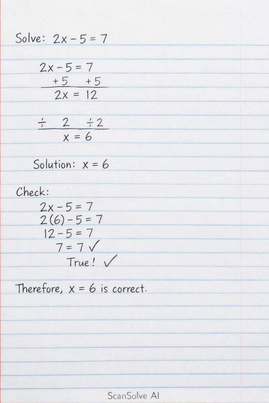 Handwritten step-by-step solution preview