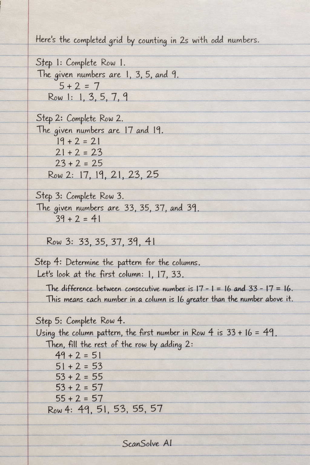 Handwritten step-by-step solution preview
