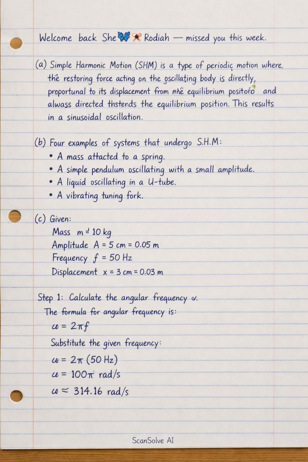 Handwritten step-by-step solution preview