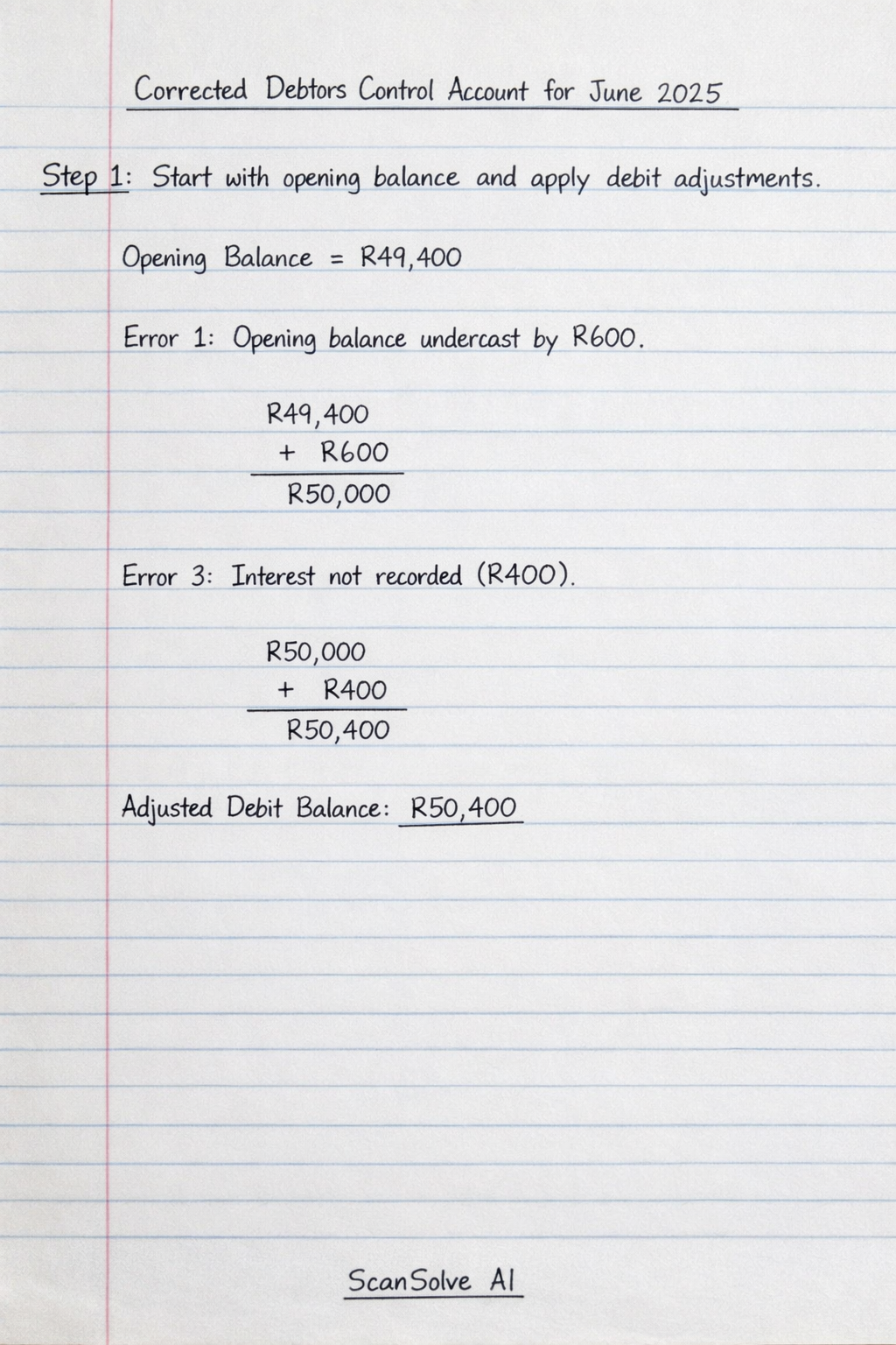 Handwritten step-by-step solution preview