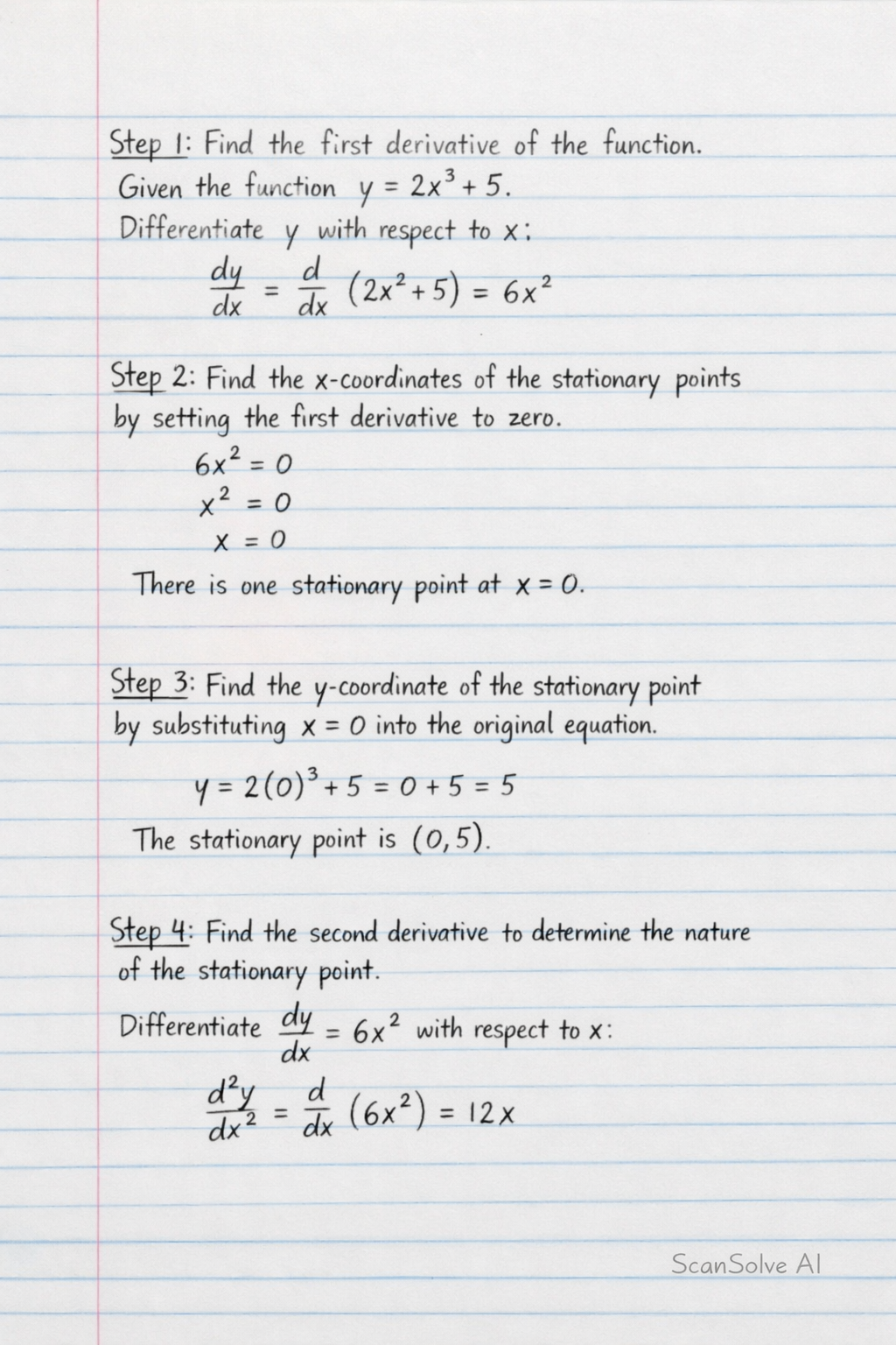 Handwritten step-by-step solution preview