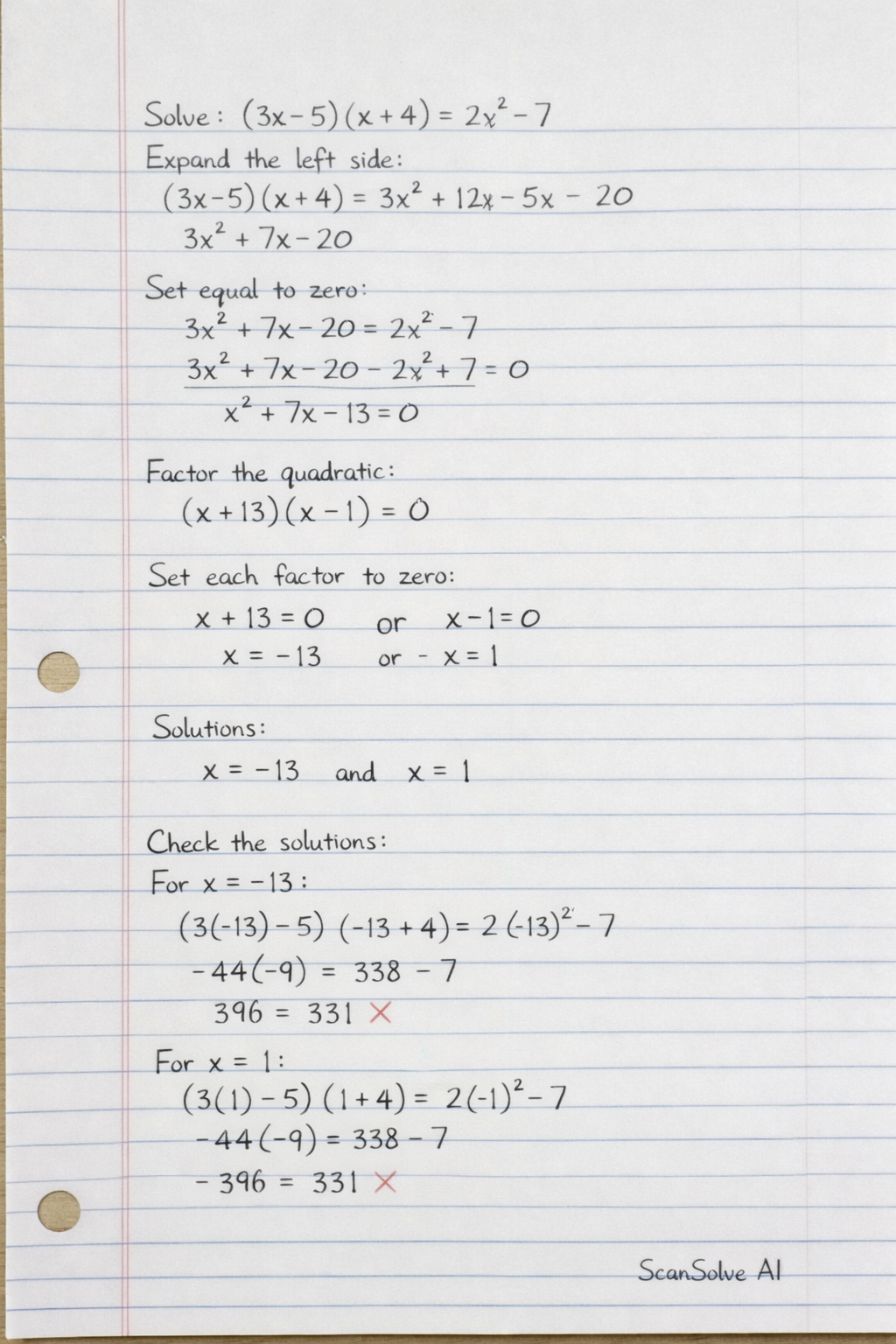 Handwritten step-by-step solution preview