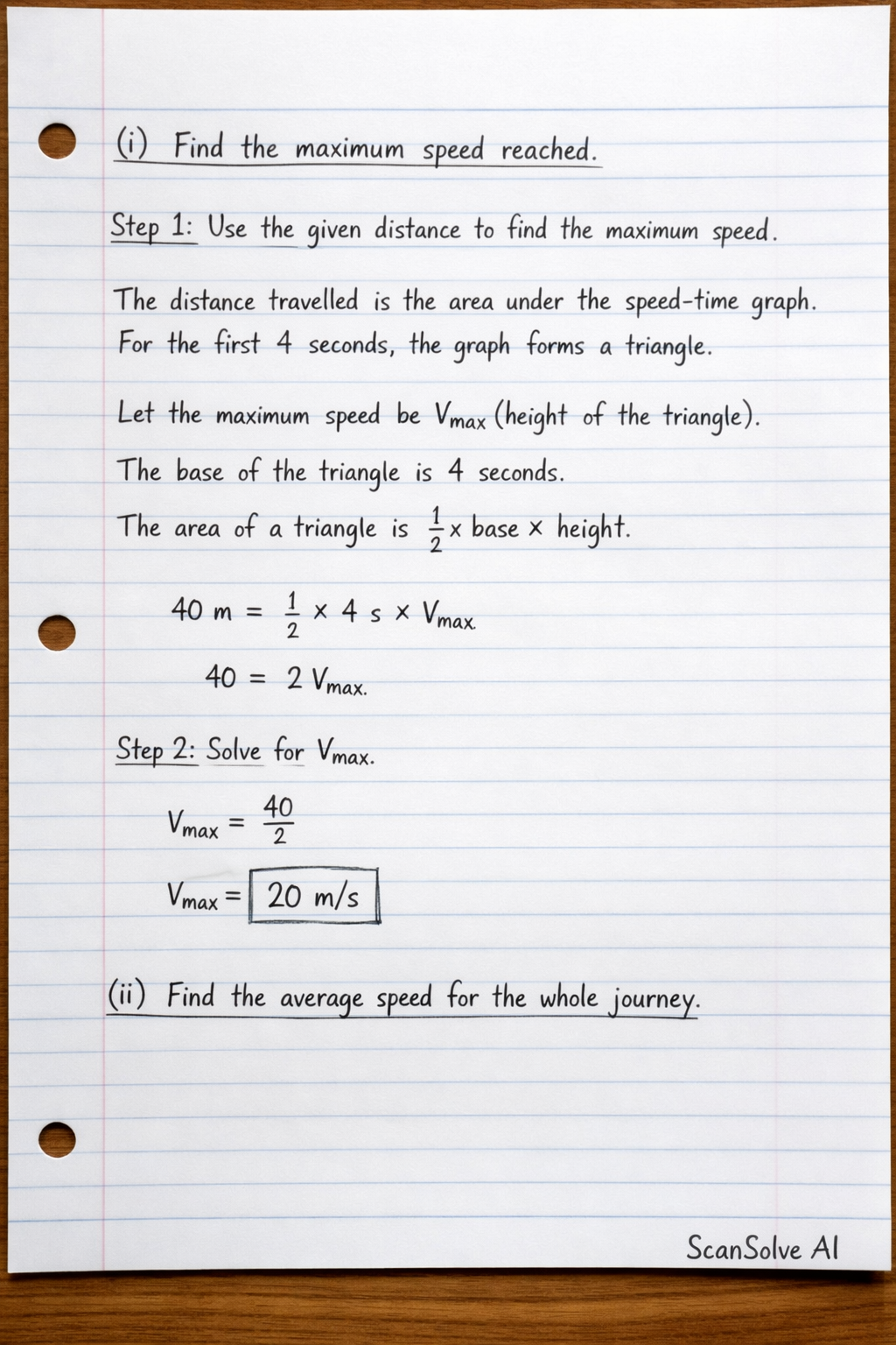 Handwritten step-by-step solution preview