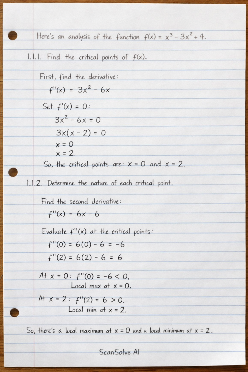 Handwritten step-by-step solution preview