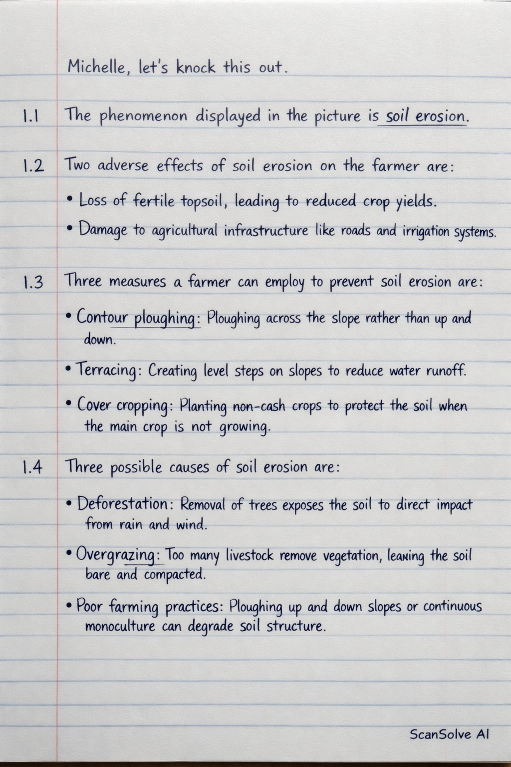 Handwritten step-by-step solution preview