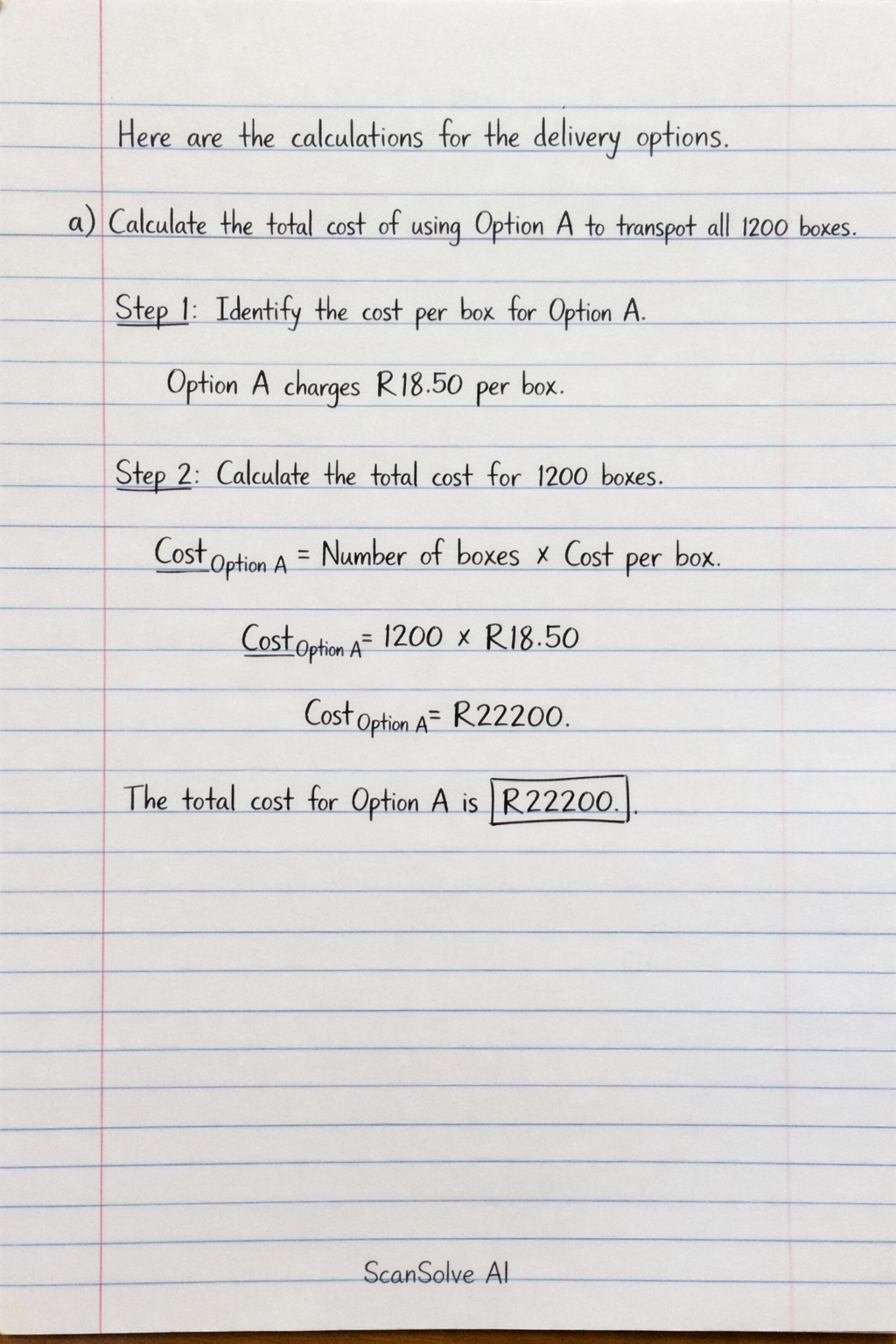 Handwritten step-by-step solution preview