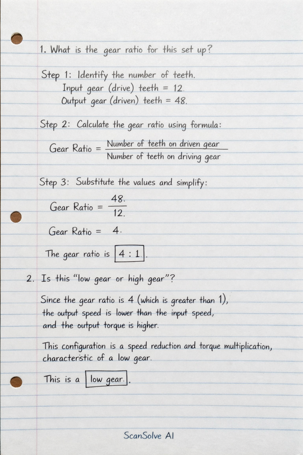 Handwritten step-by-step solution preview