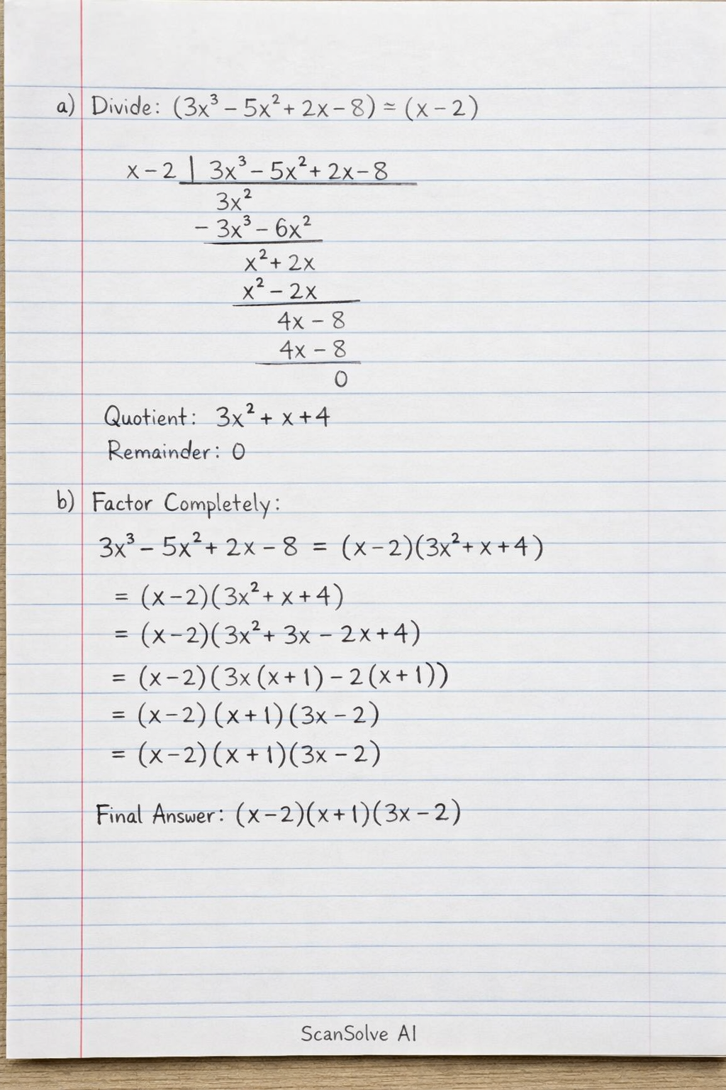 Handwritten step-by-step solution preview