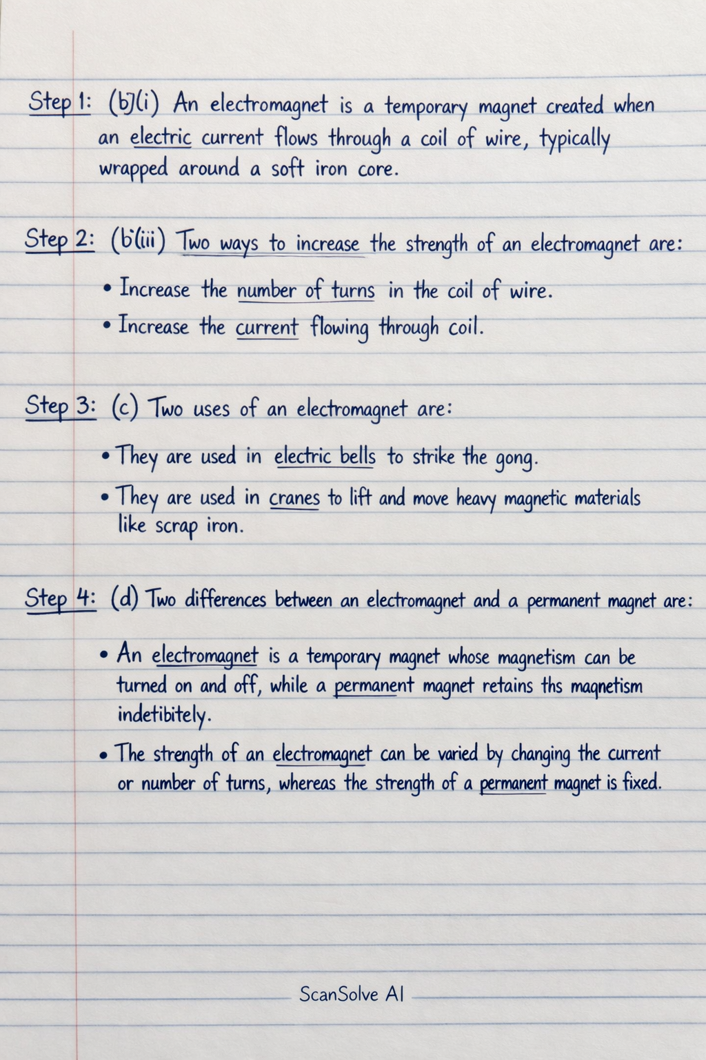 Handwritten step-by-step solution preview