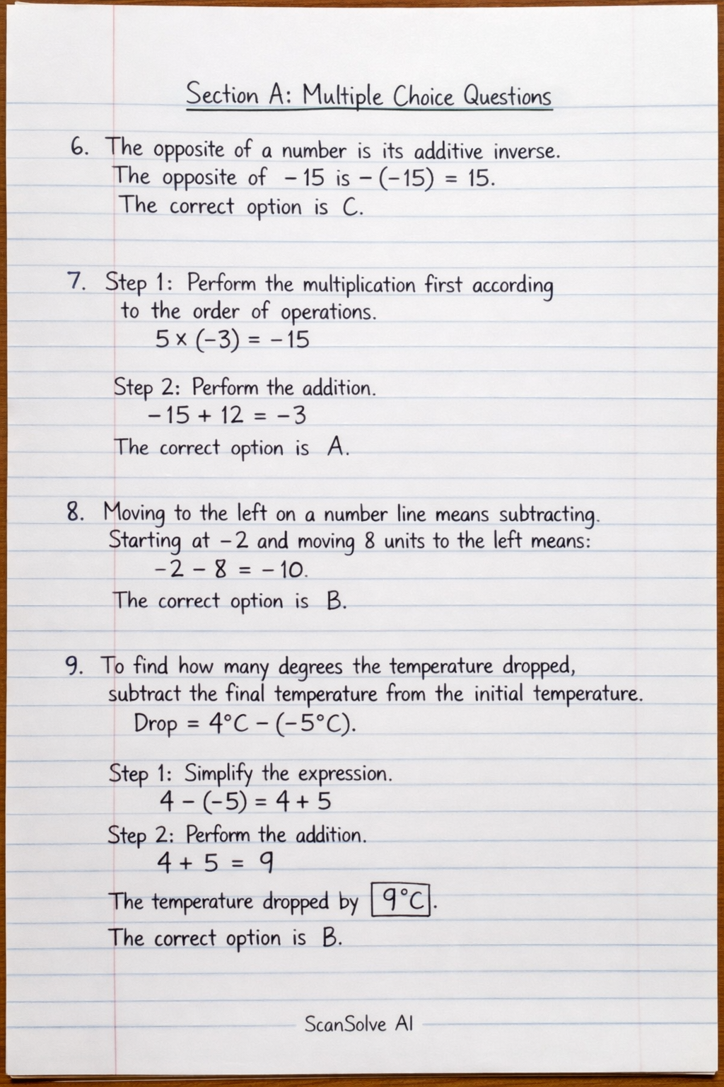 Handwritten step-by-step solution preview