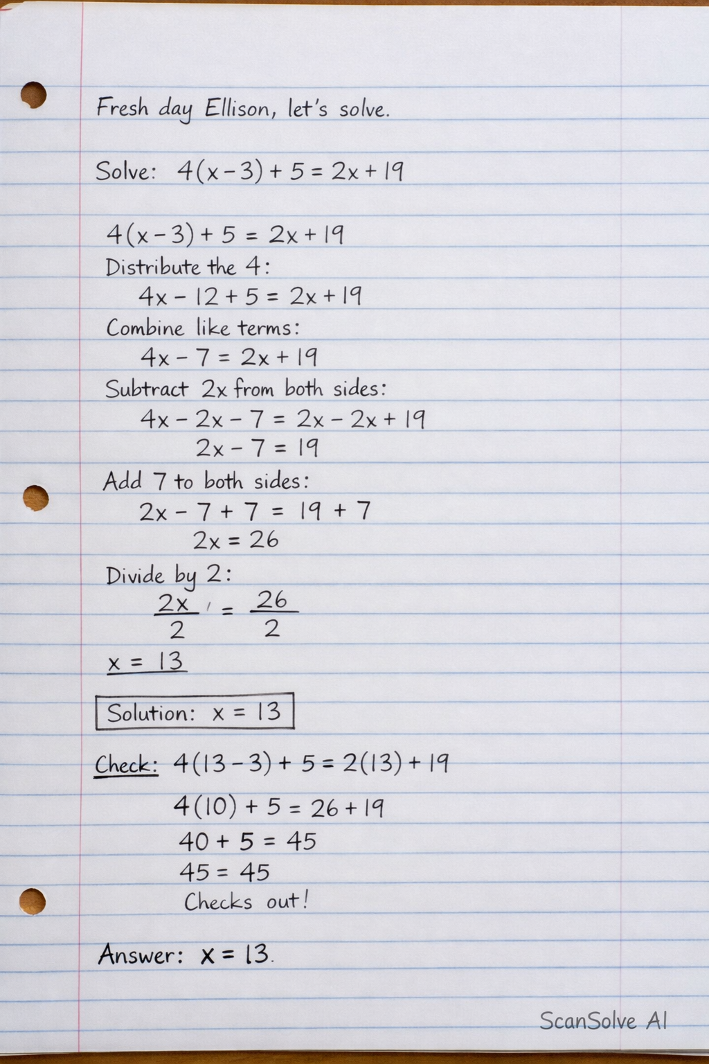 Handwritten step-by-step solution preview