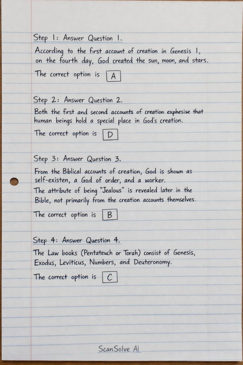 Handwritten step-by-step solution preview