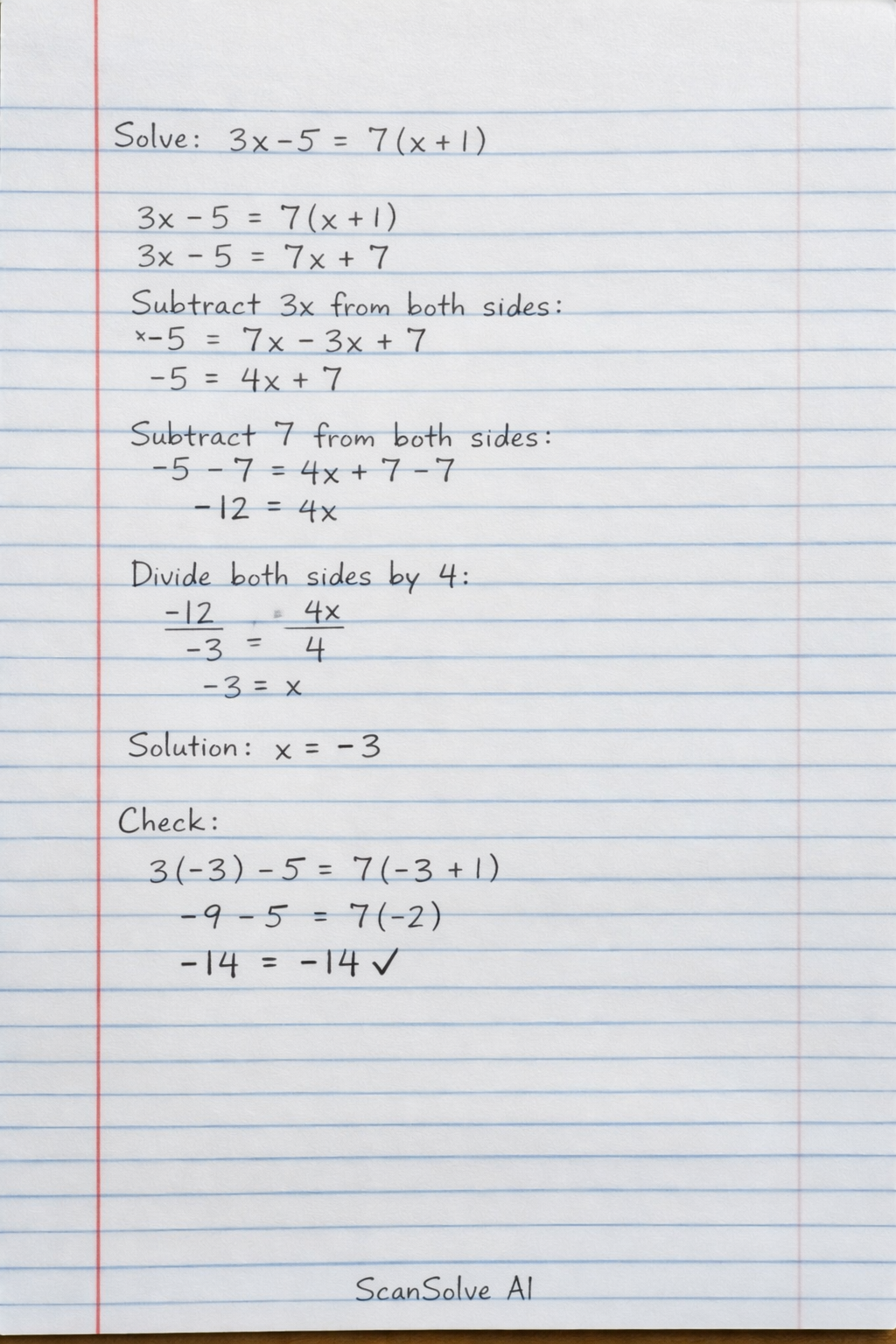 Handwritten step-by-step solution preview