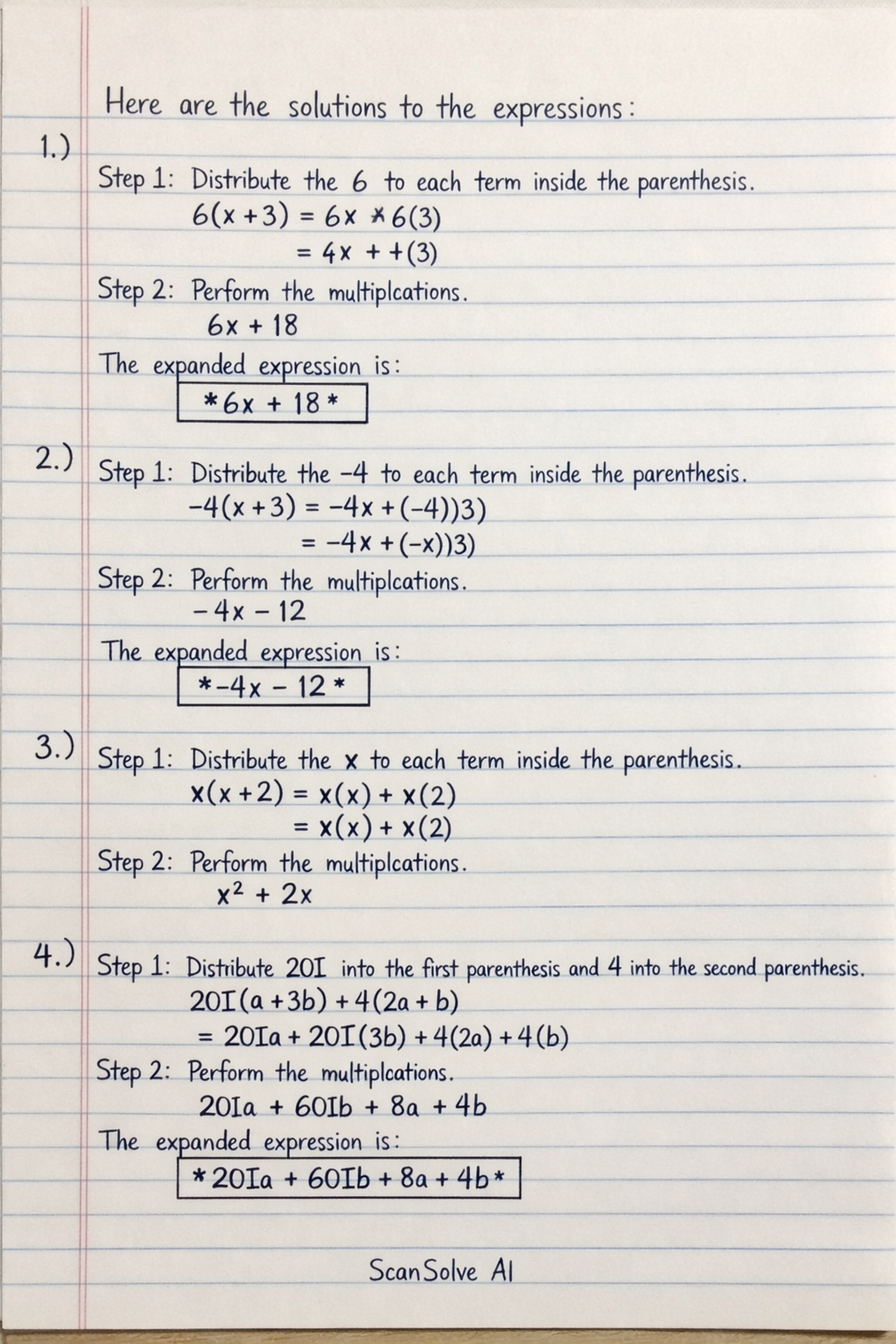 Handwritten step-by-step solution preview