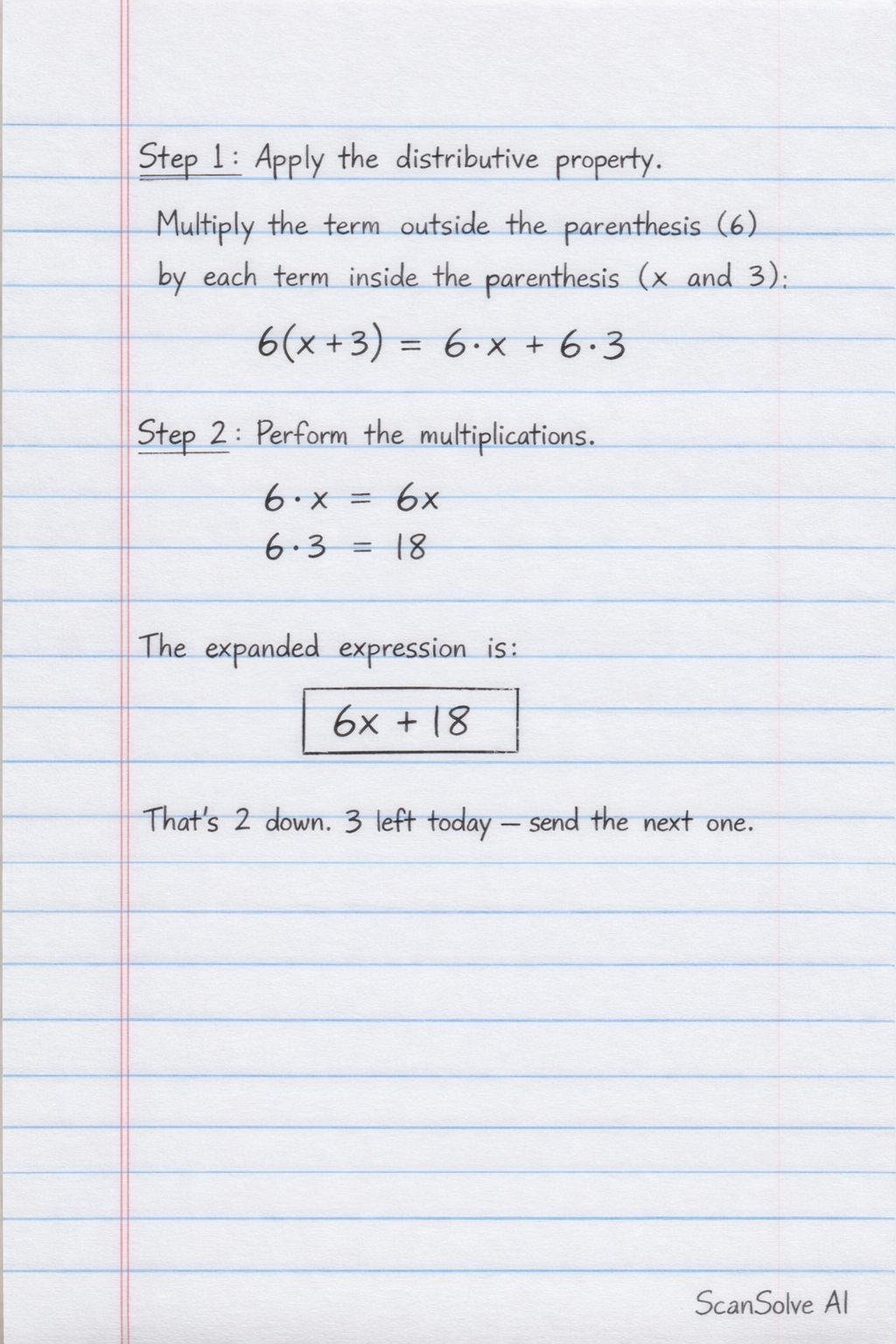 Handwritten step-by-step solution preview