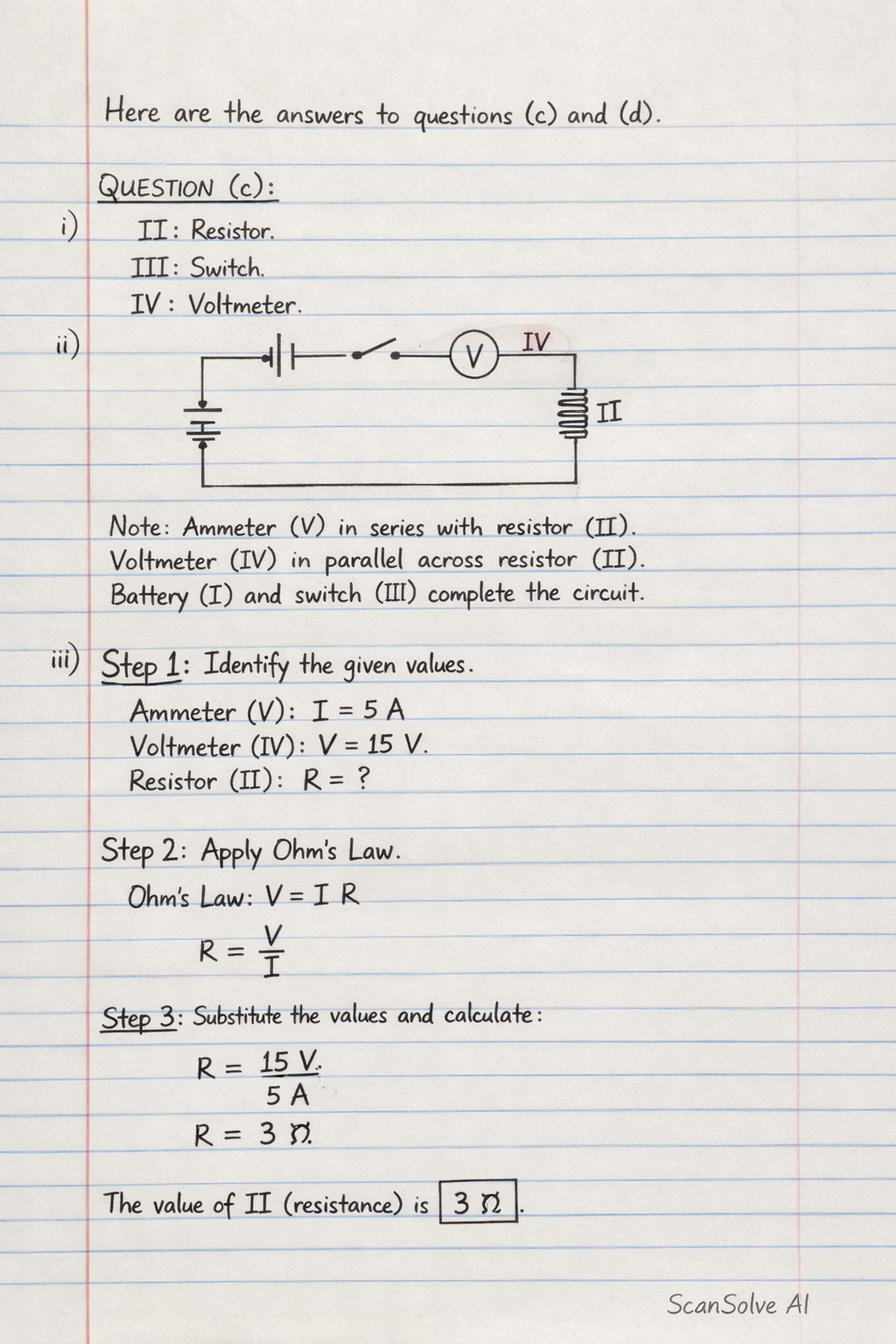 Handwritten step-by-step solution preview