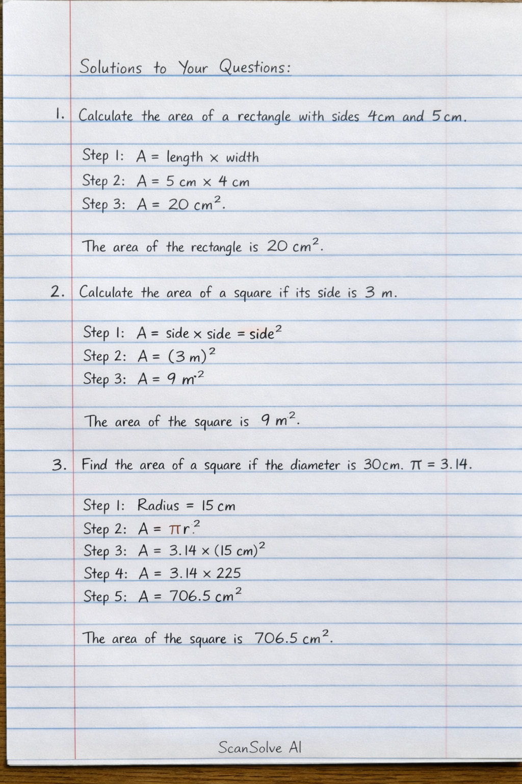 Handwritten step-by-step solution preview