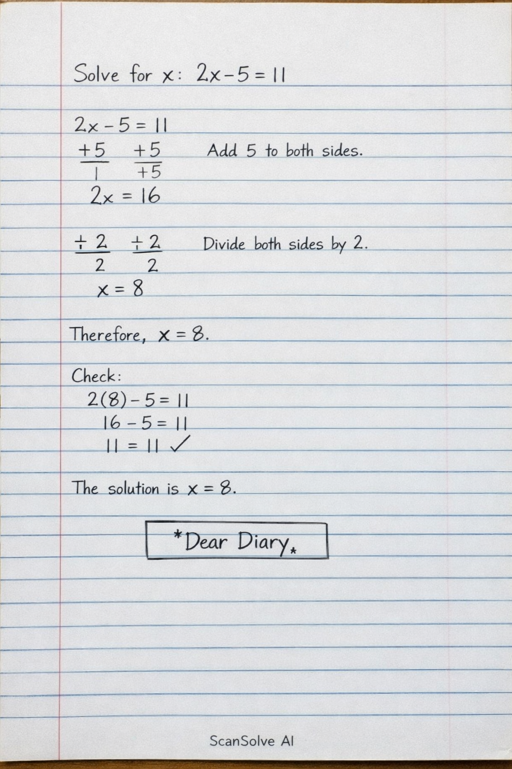 Handwritten step-by-step solution preview