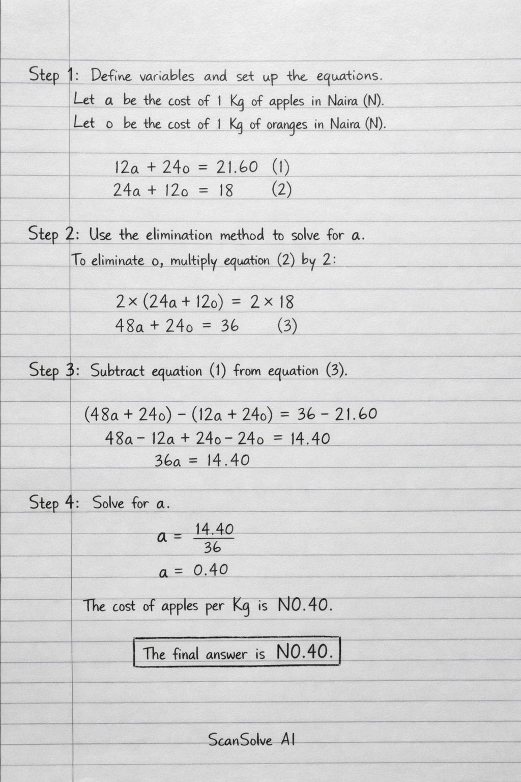 Handwritten step-by-step solution preview