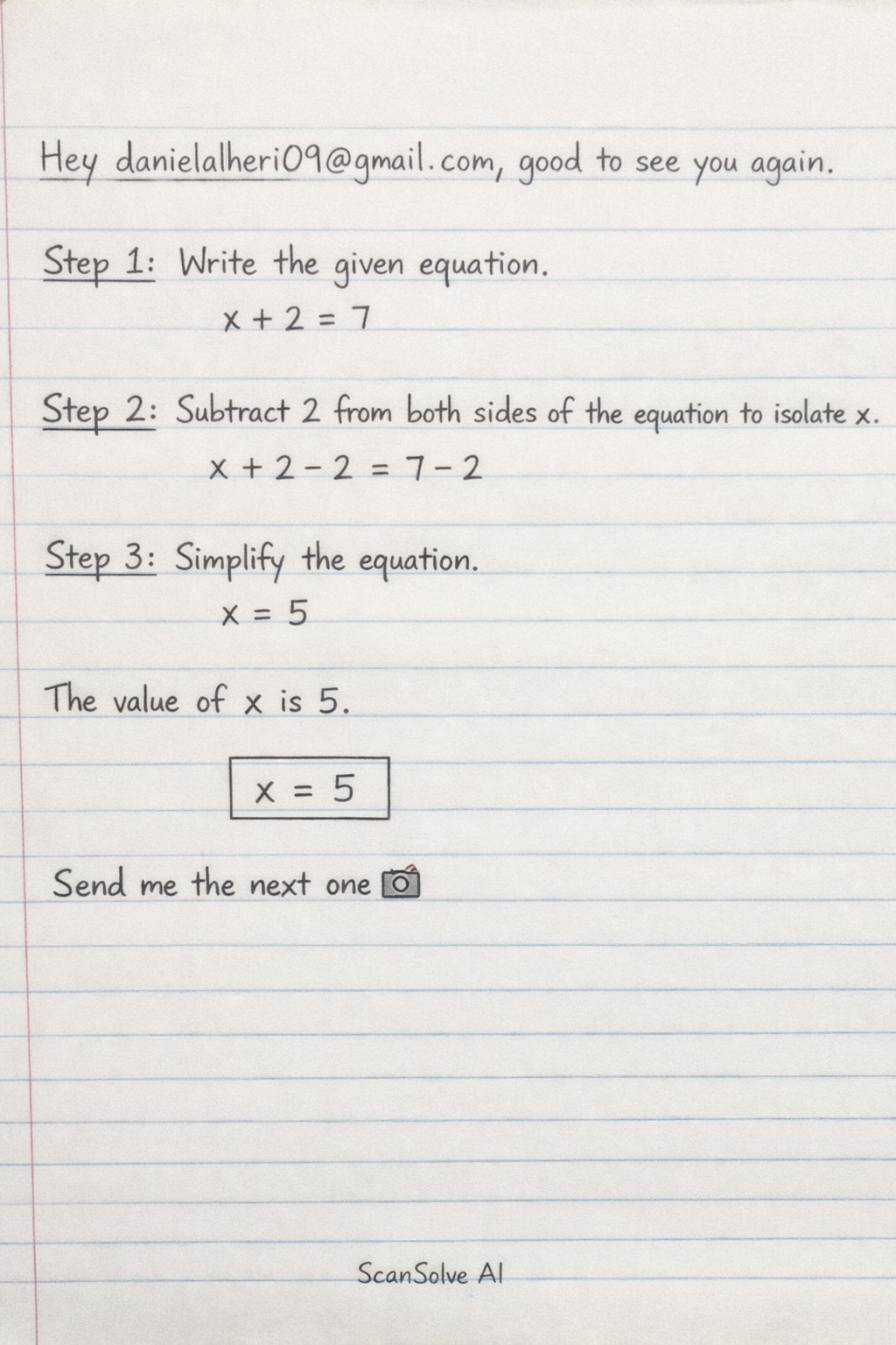 Handwritten step-by-step solution preview