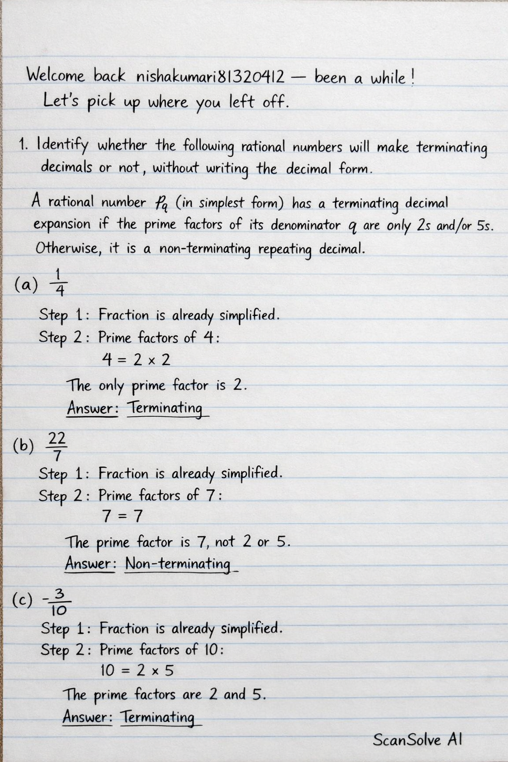 Handwritten step-by-step solution preview