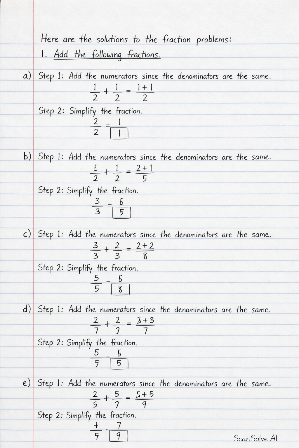 Handwritten step-by-step solution preview