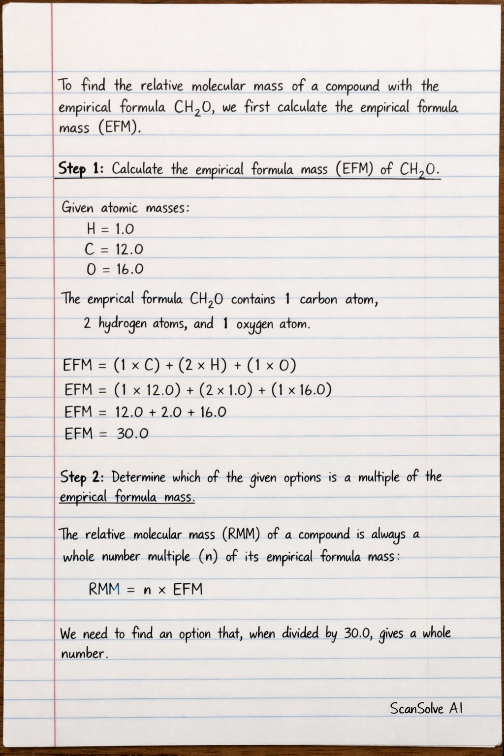 Handwritten step-by-step solution preview